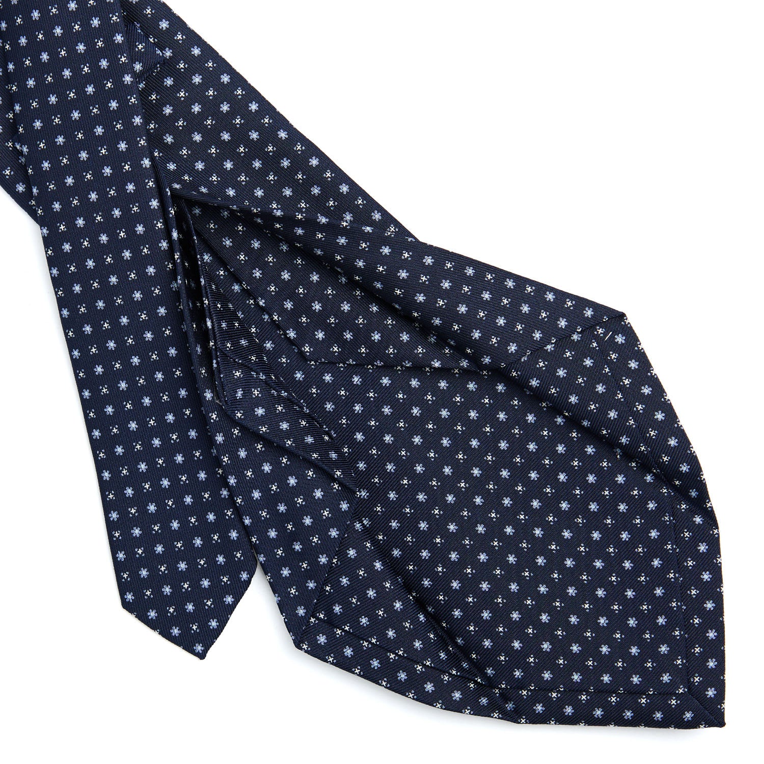 DARK BLUE 5 FOLD SARTORIAL SILK TIE