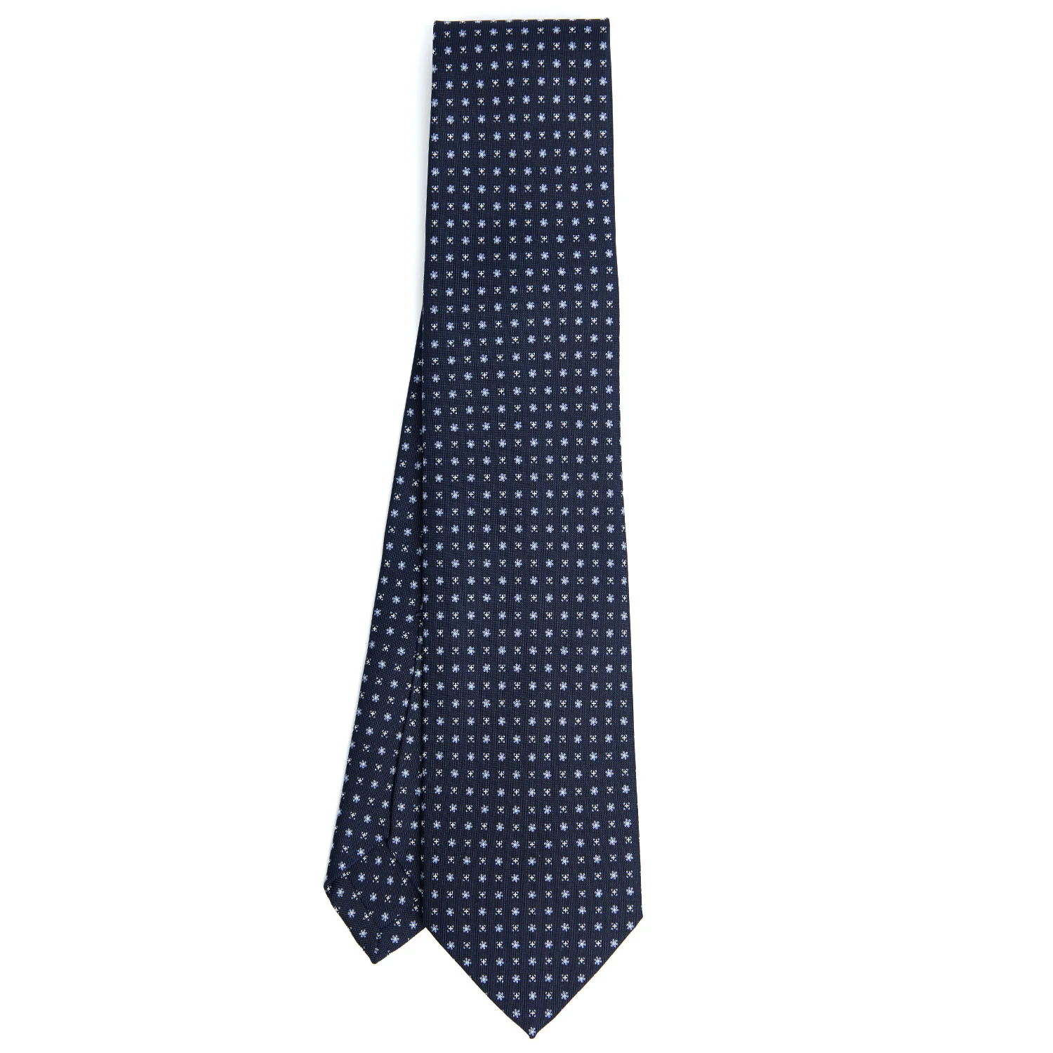 DARK BLUE 5 FOLD SARTORIAL SILK TIE - Image 2