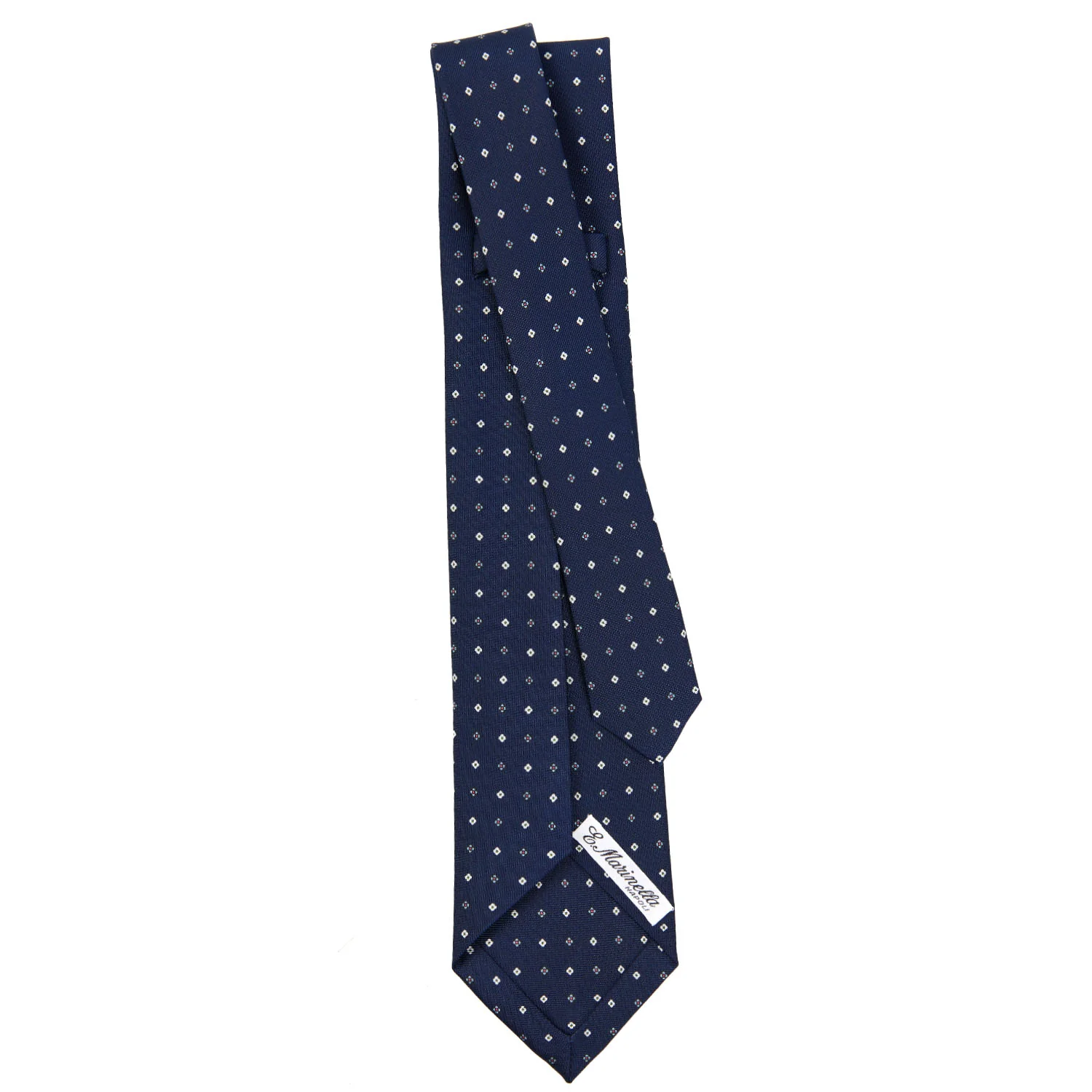 DARK BLUE 5 FOLD SARTORIAL SILK TIE - Image 3