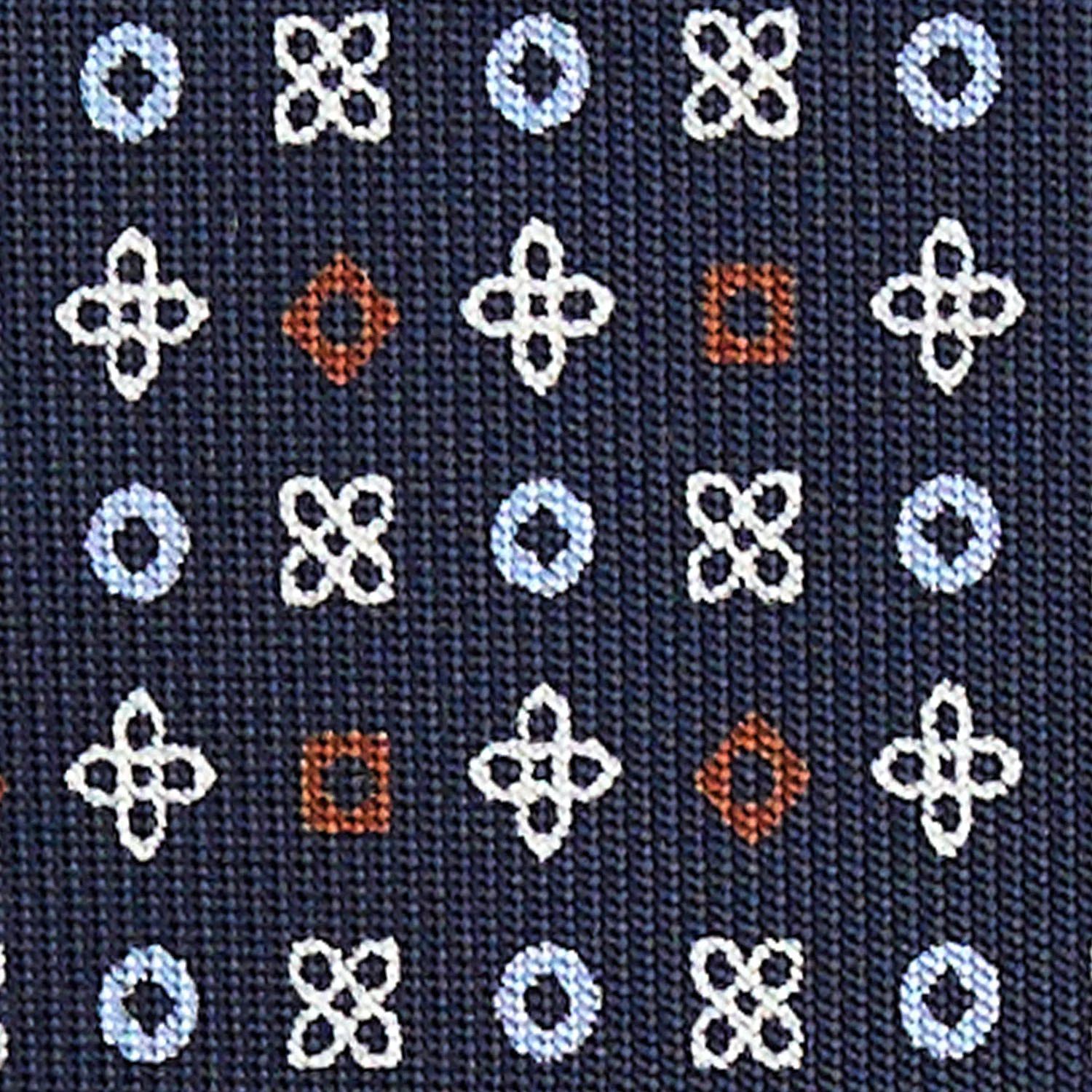 DARK BLUE 5 FOLD SARTORIAL SILK TIE - Image 4