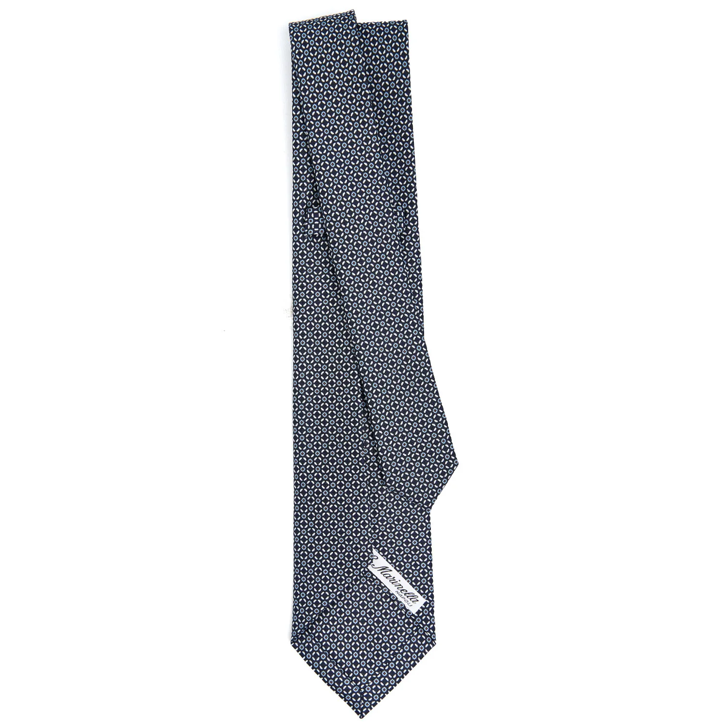 DARK BLUE 5 FOLD SARTORIAL SILK TIE - Image 3