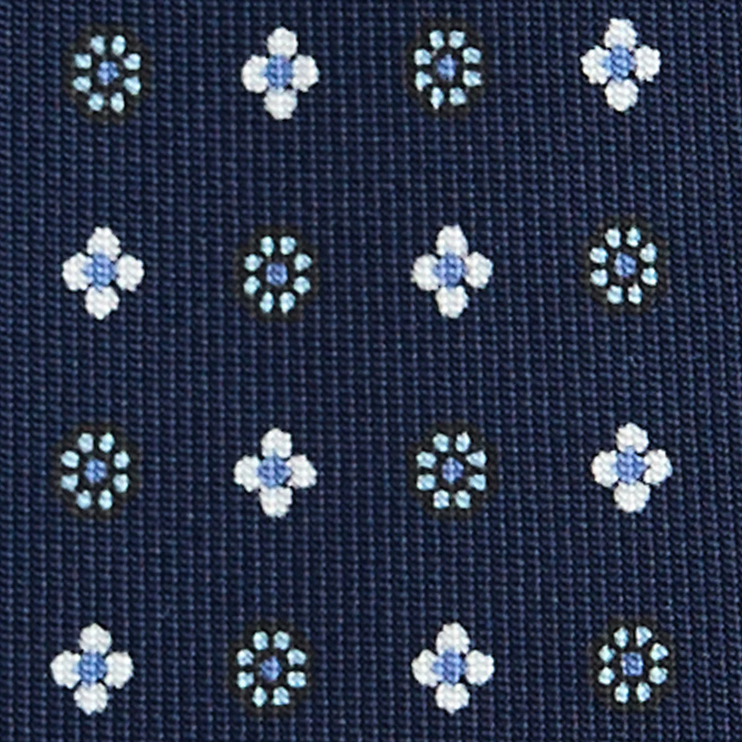DARK BLUE 7 FOLD SARTORIAL SILK TIE - Image 4