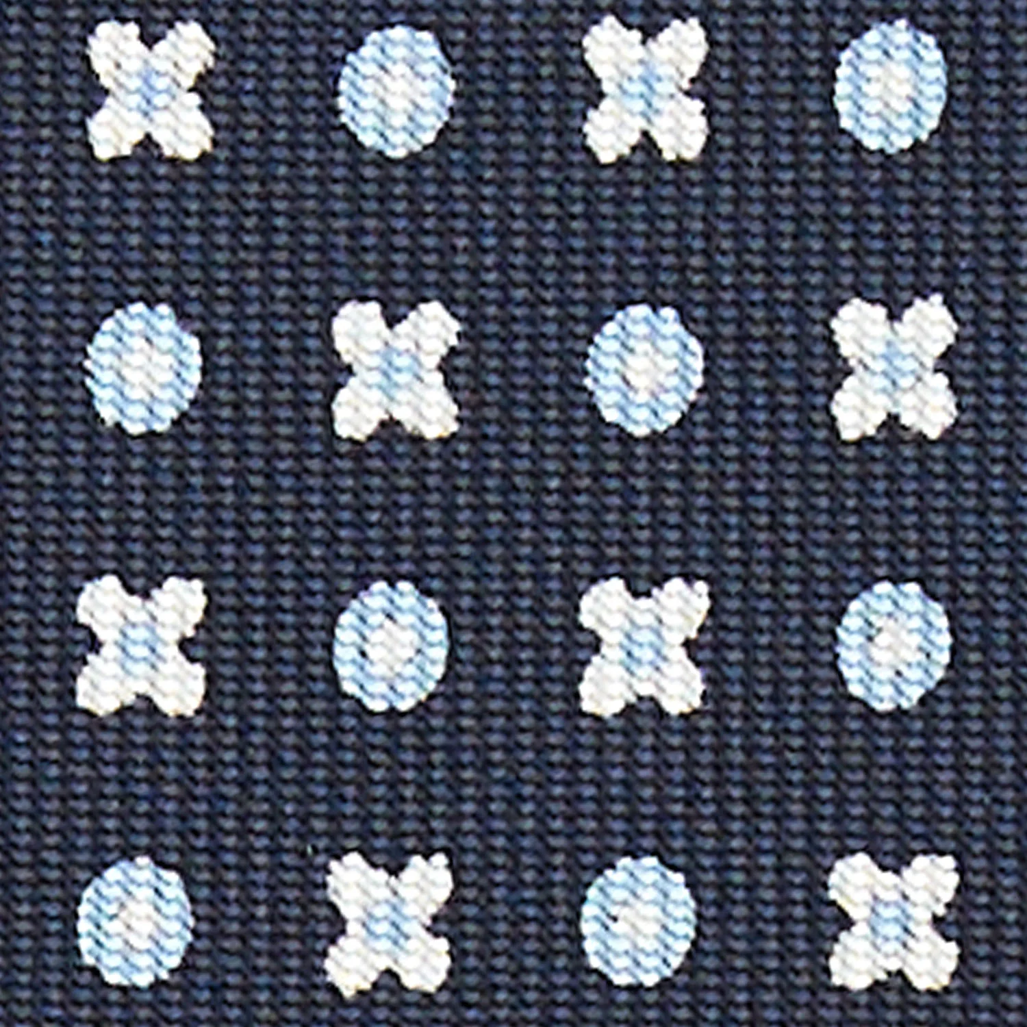 DARK BLUE 7 FOLD SARTORIAL SILK TIE - Image 4