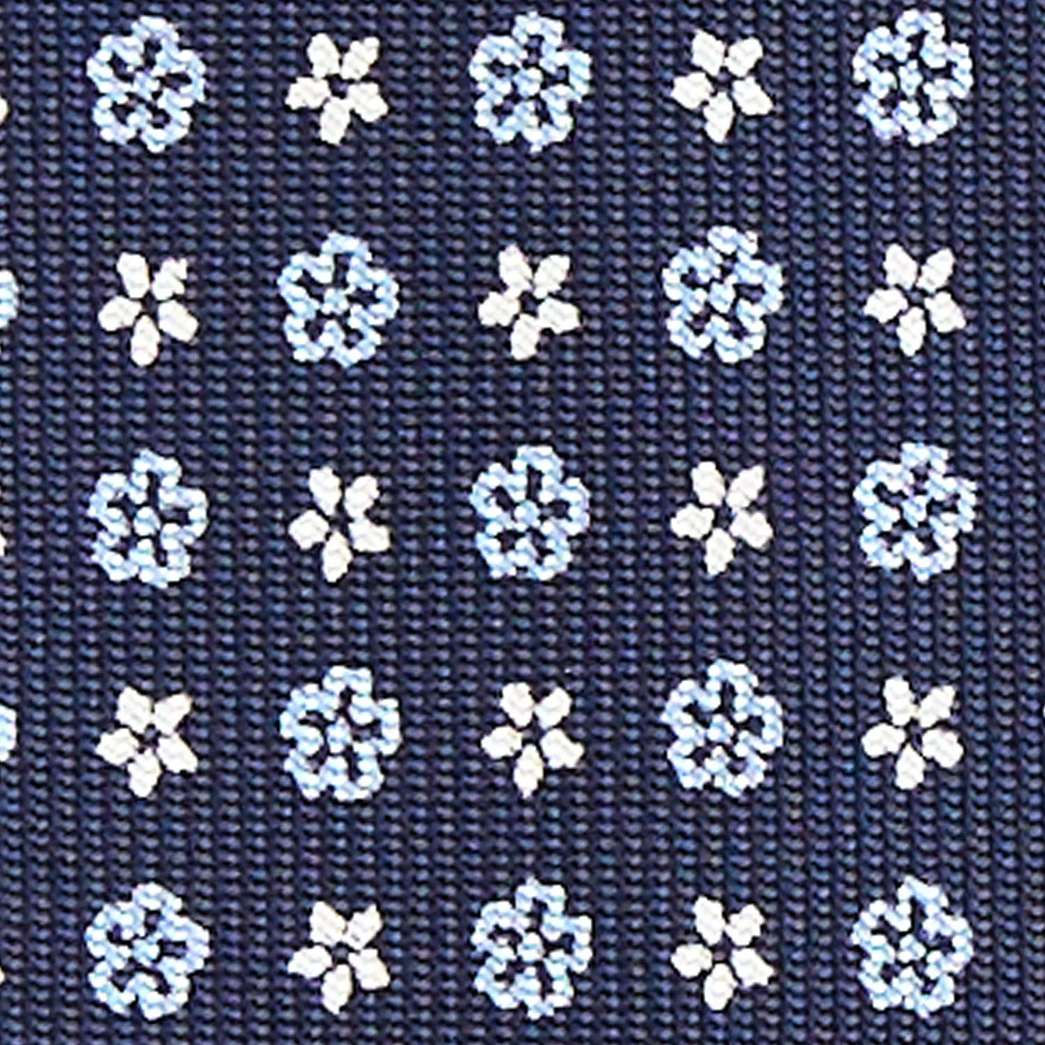 DARK BLUE 7 FOLD SARTORIAL SILK TIE - Image 4