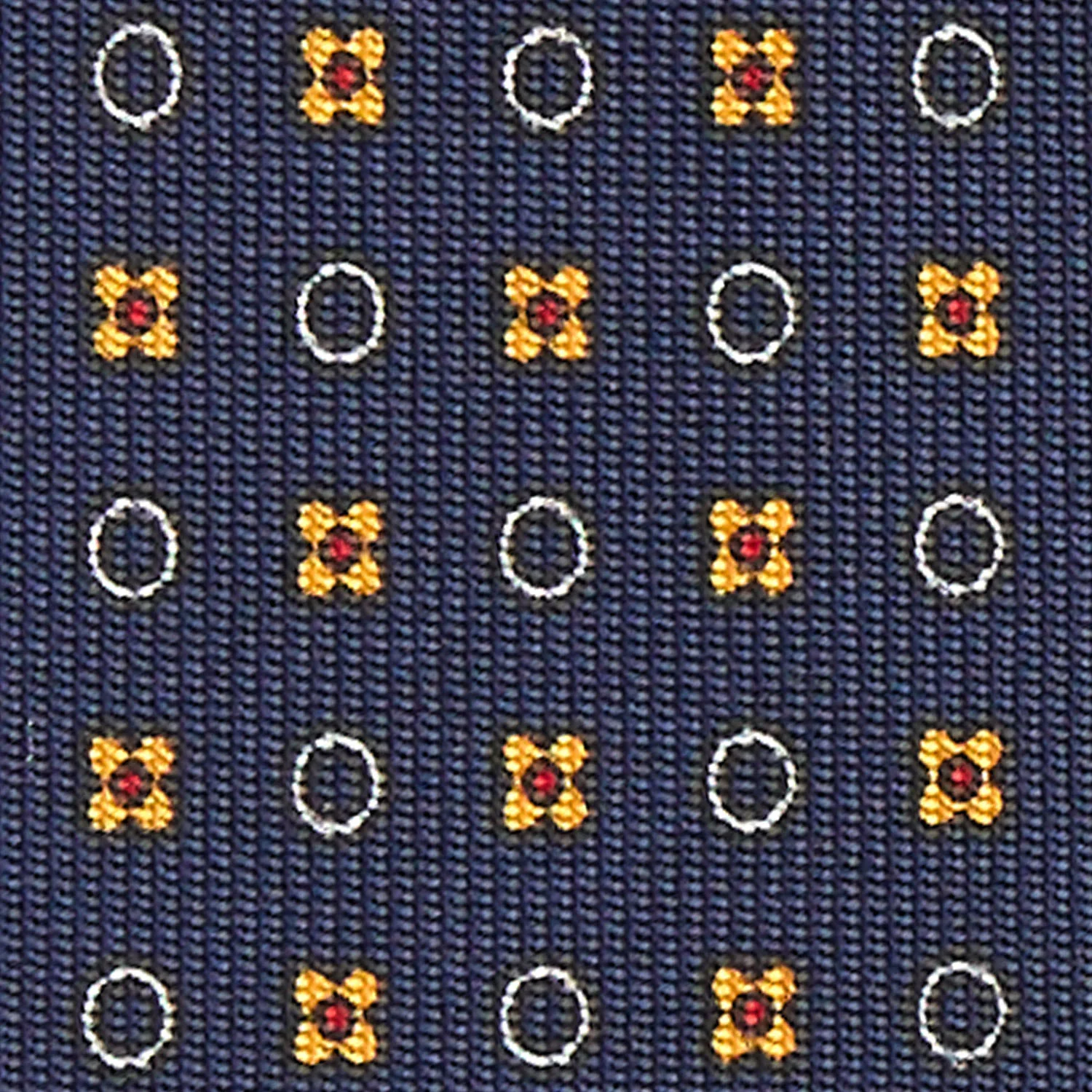 DARK BLUE 7 FOLD SARTORIAL SILK TIE - Image 4