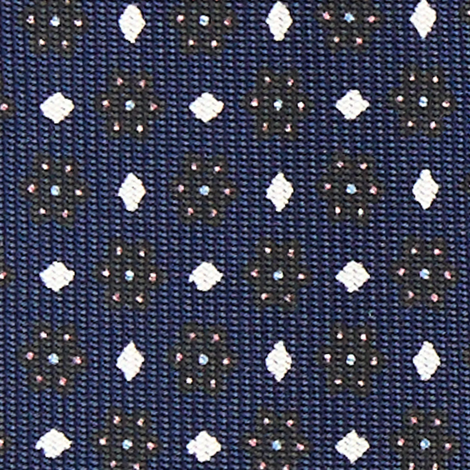 DARK BLUE 7 FOLD SARTORIAL SILK TIE - Image 4