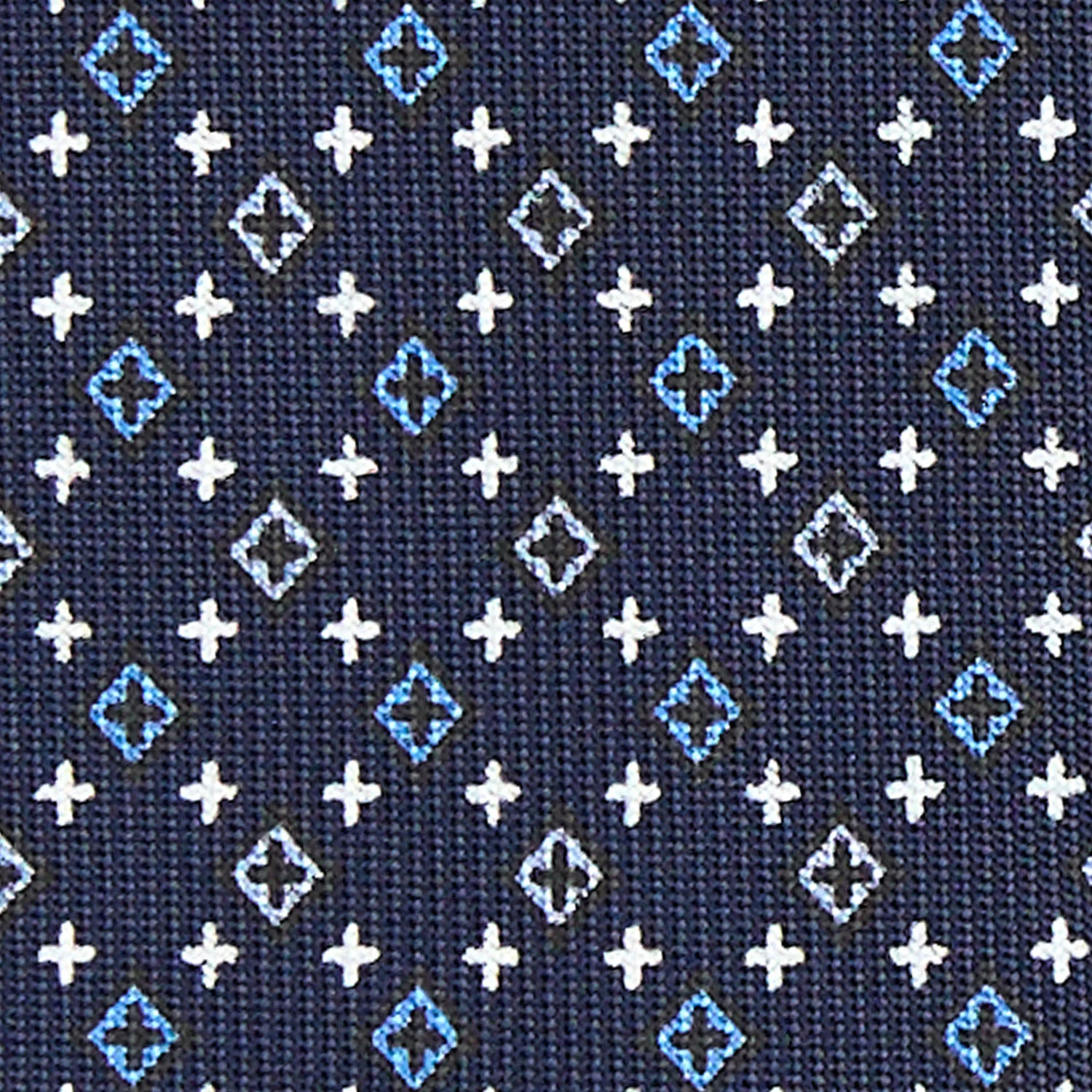 DARK BLUE 7 FOLD SARTORIAL SILK TIE - Image 4