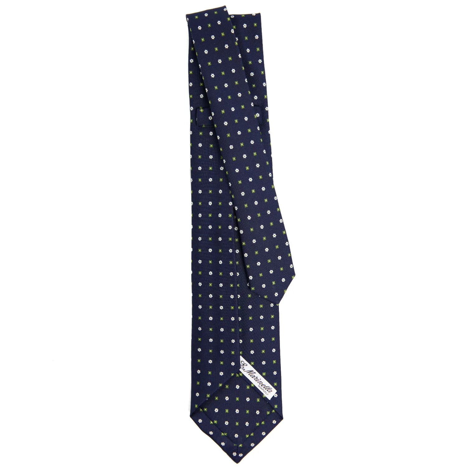 DARK BLUE 9 FOLD SARTORIAL SILK TIE - Image 3