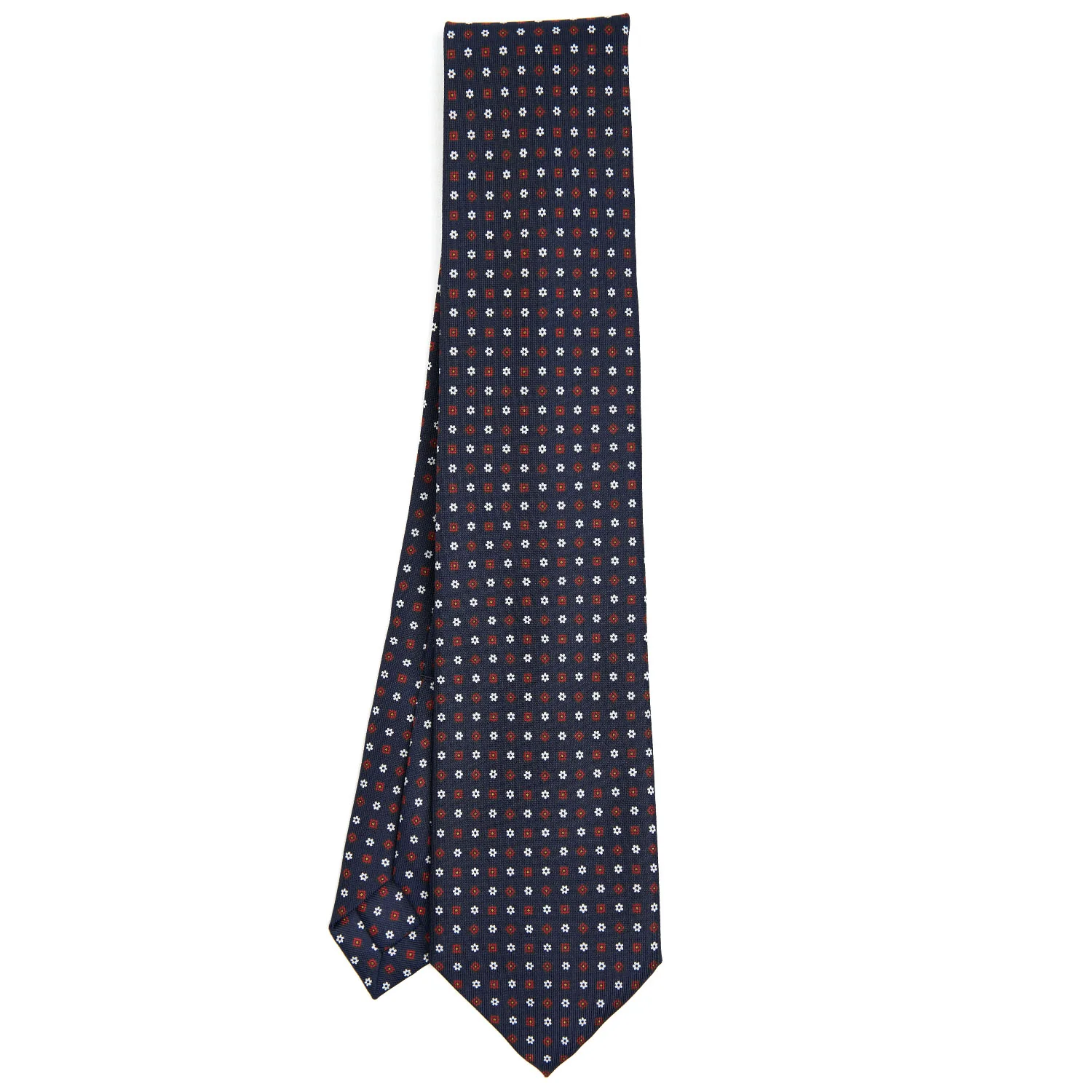 DARK BLUE 9 FOLD SARTORIAL SILK TIE - Image 2
