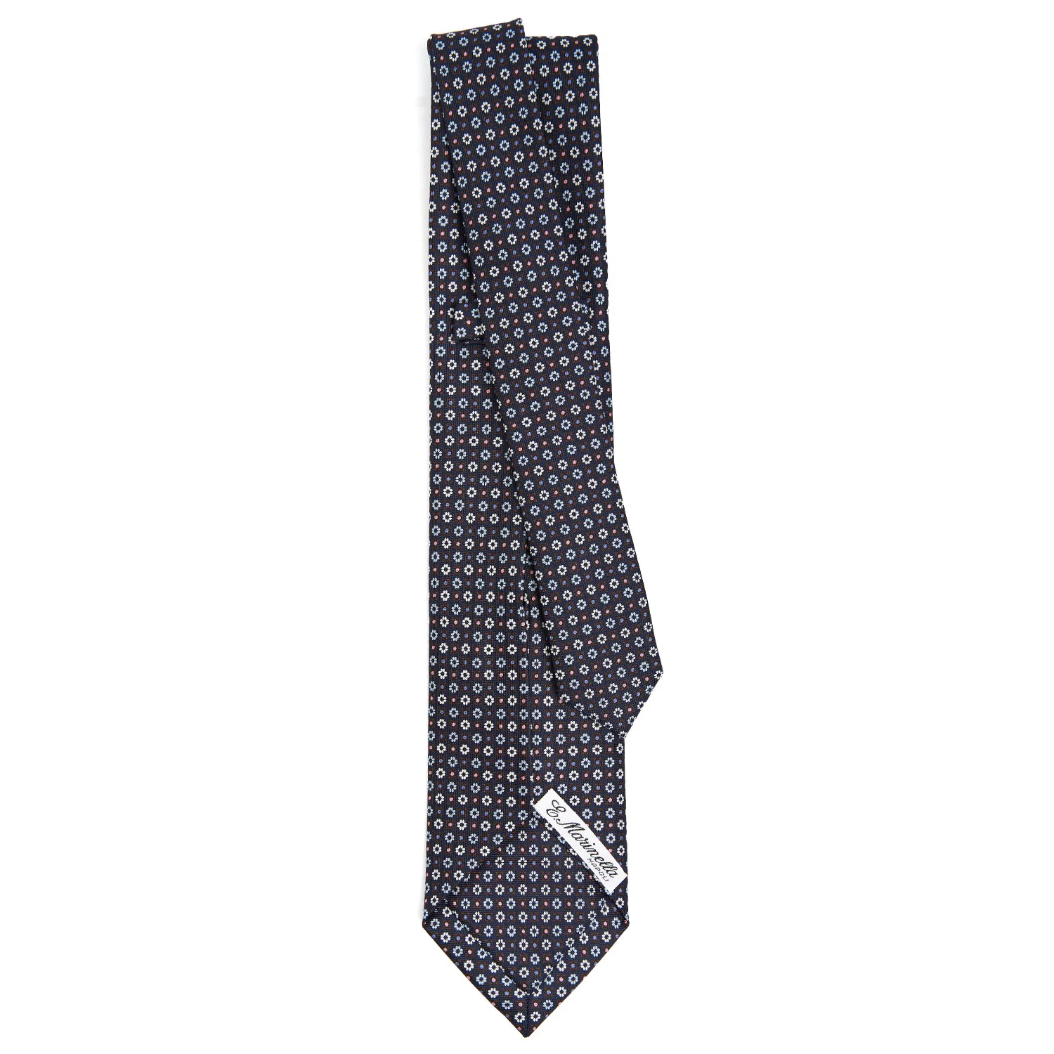 DARK BLUE 9 FOLD SARTORIAL SILK TIE - Image 3