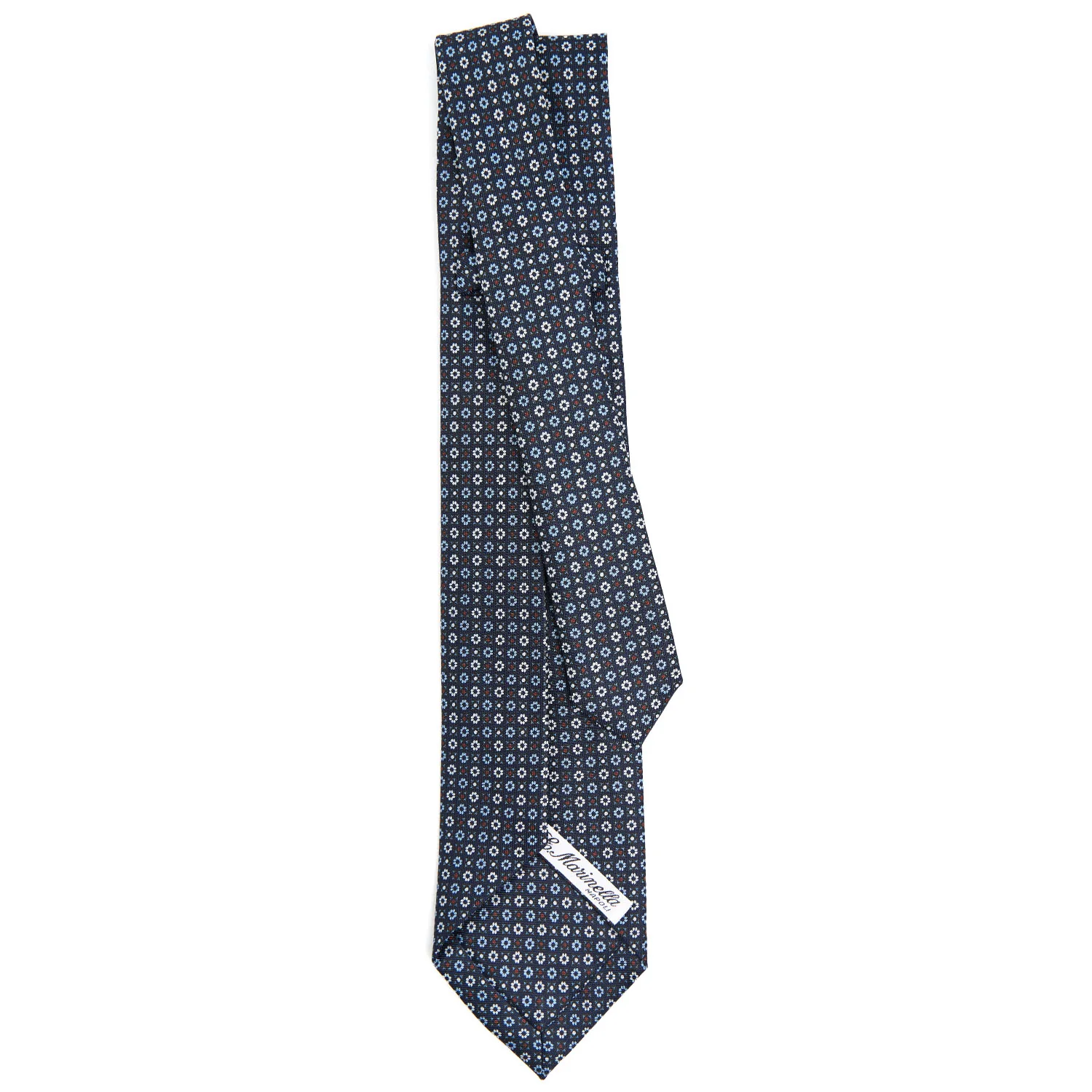 DARK BLUE 9 FOLD SARTORIAL SILK TIE - Image 3