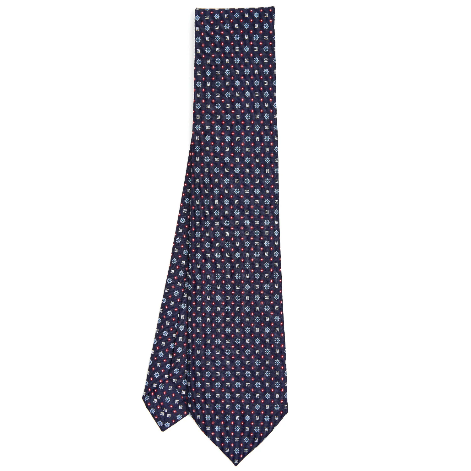 DARK BLUE 9 FOLD SARTORIAL SILK TIE - Image 2