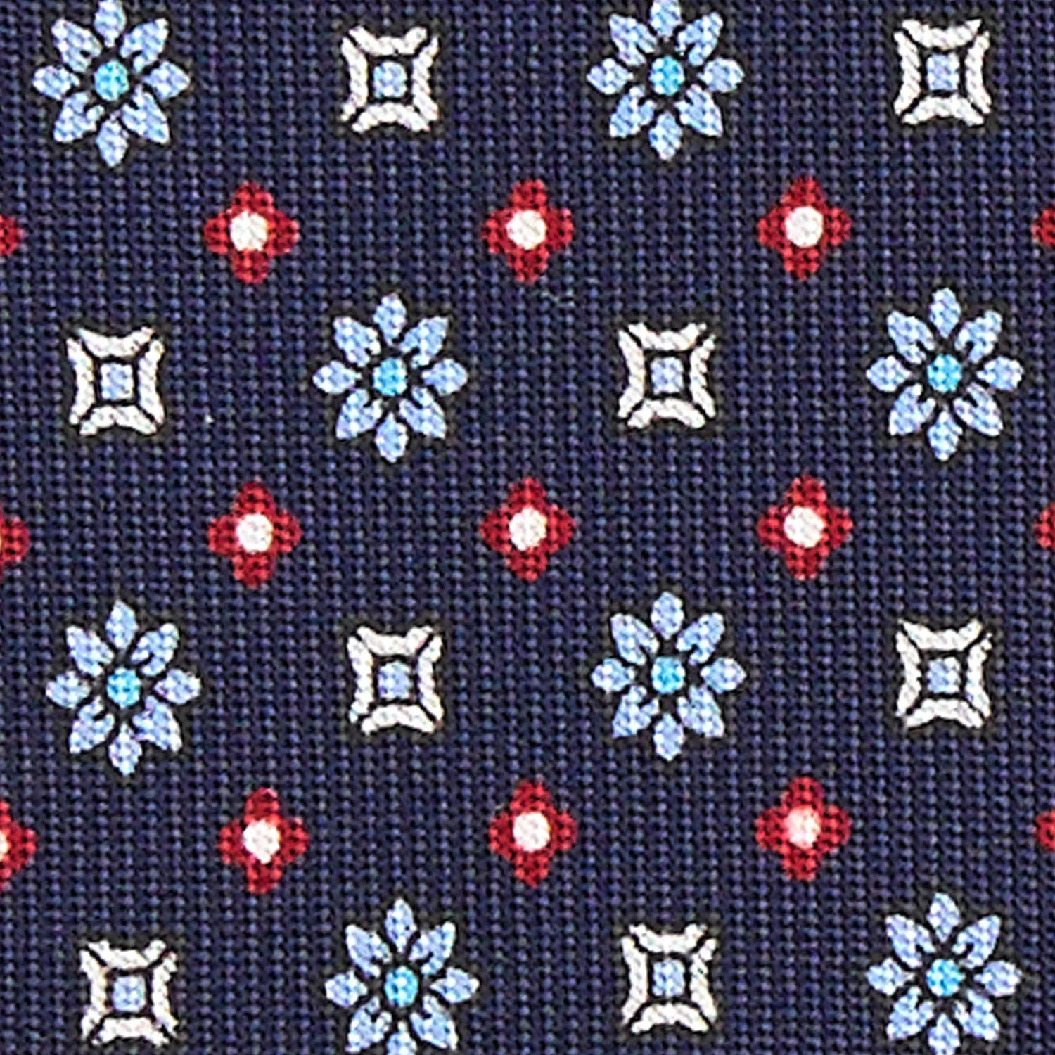 DARK BLUE 9 FOLD SARTORIAL SILK TIE - Image 4