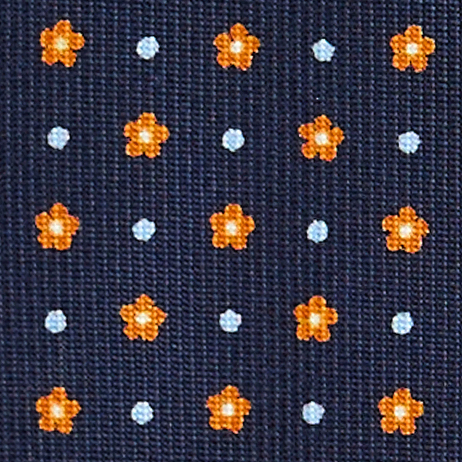 DARK BLUE 9 FOLD SARTORIAL SILK TIE - Image 4