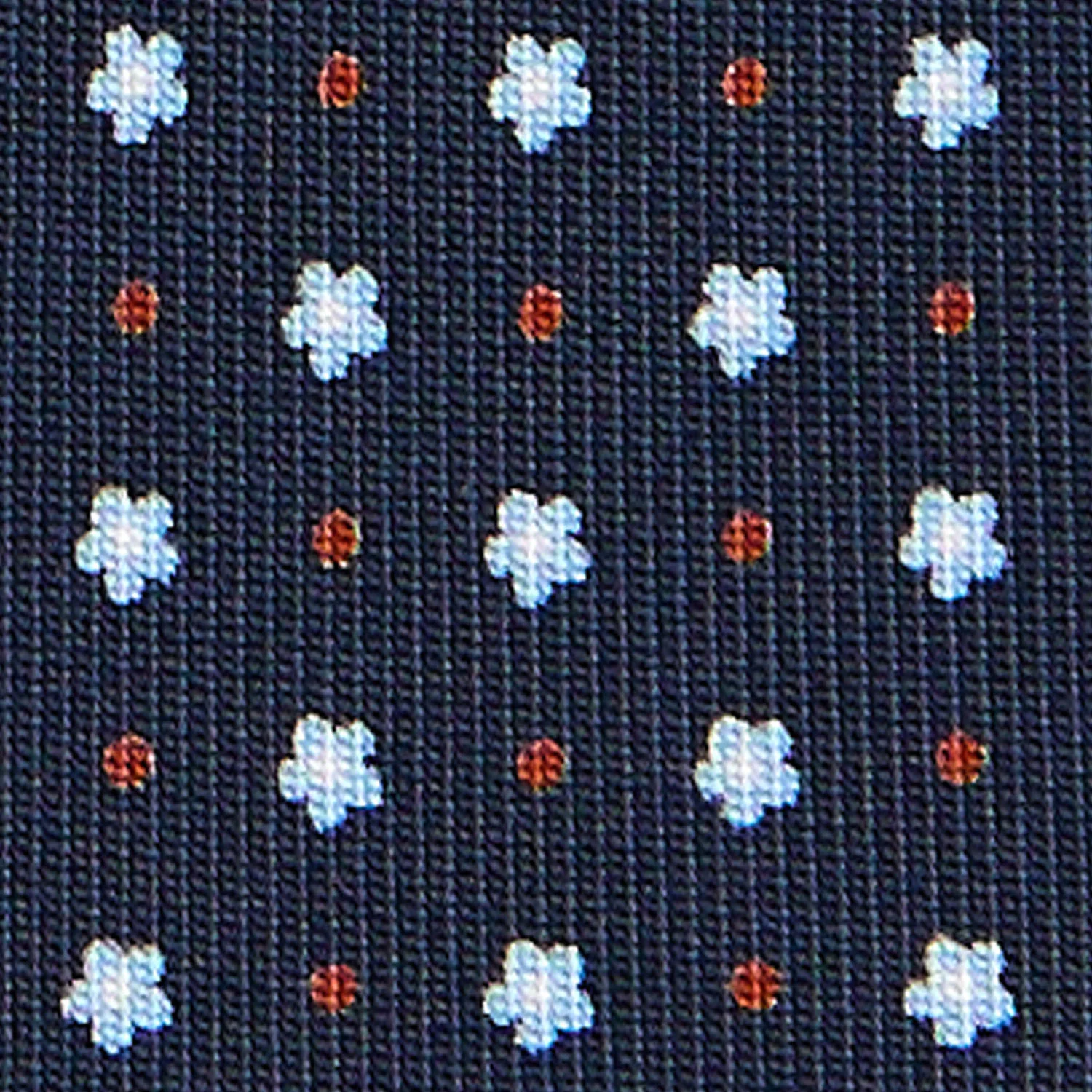 DARK BLUE 9 FOLD SARTORIAL SILK TIE - Image 4