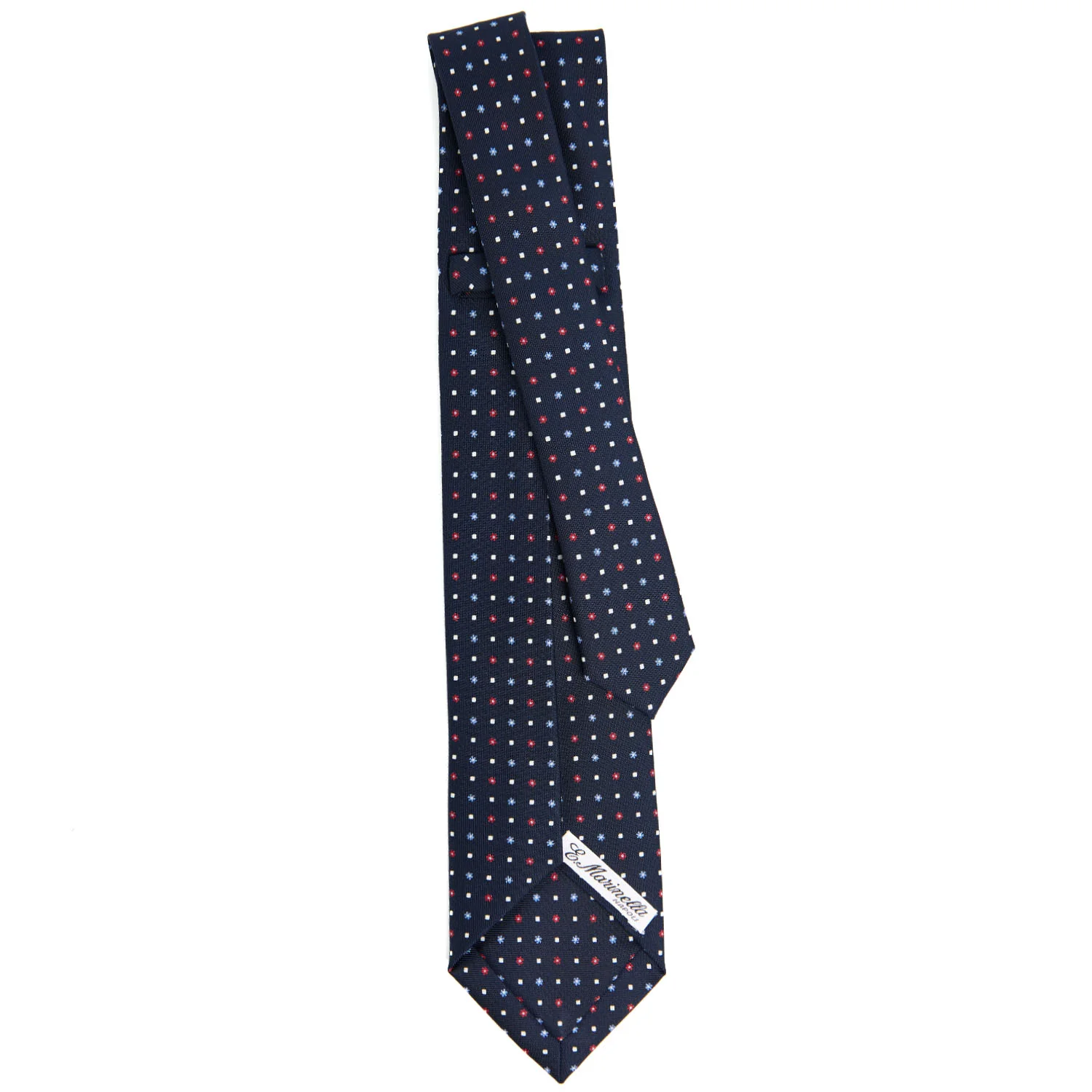 DARK BLUE 9 FOLD SARTORIAL SILK TIE - Image 3