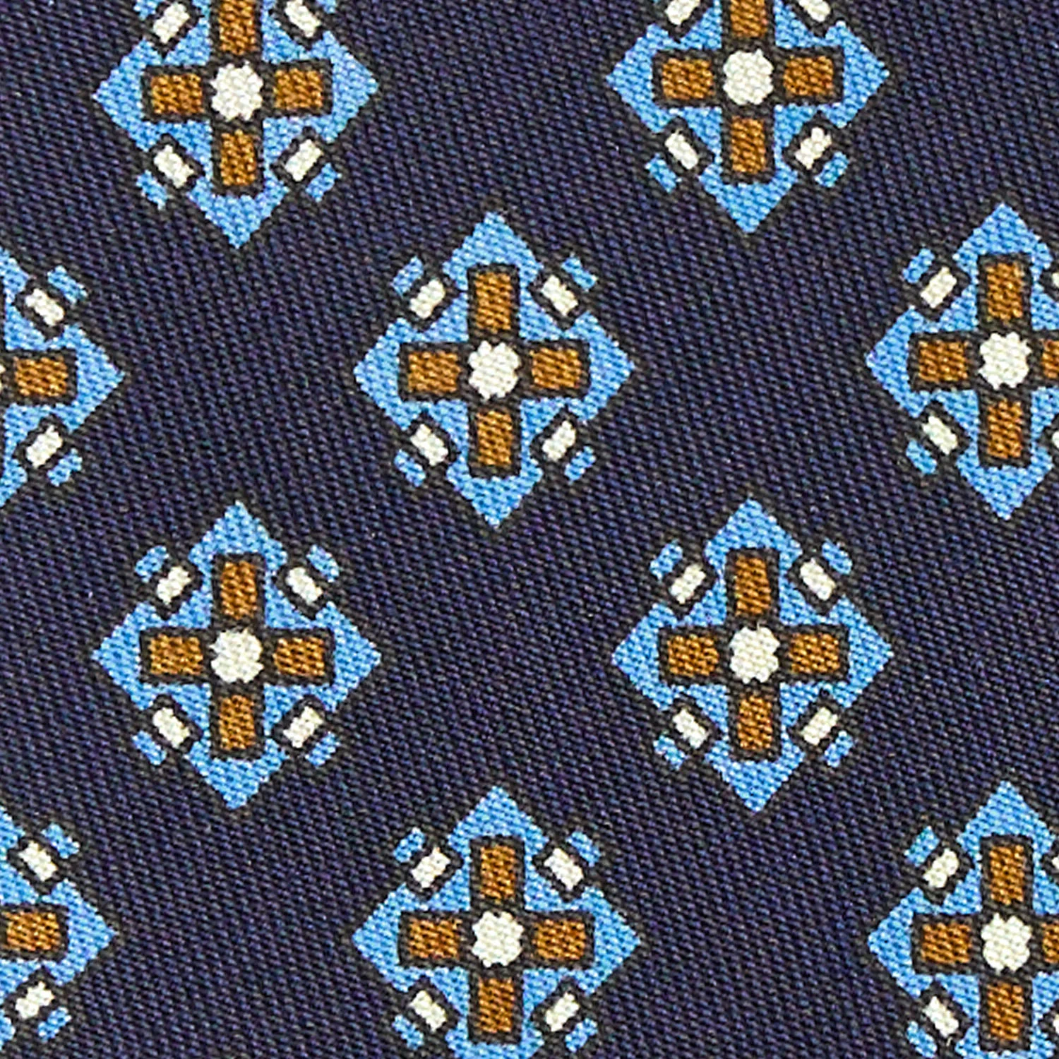 DARK BLUE SILK TIE - Image 4