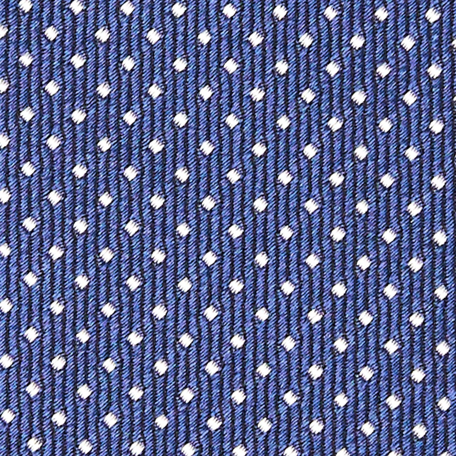 DARK BLUE CEREMONIAL JACQUARD SILK TIE - Image 5