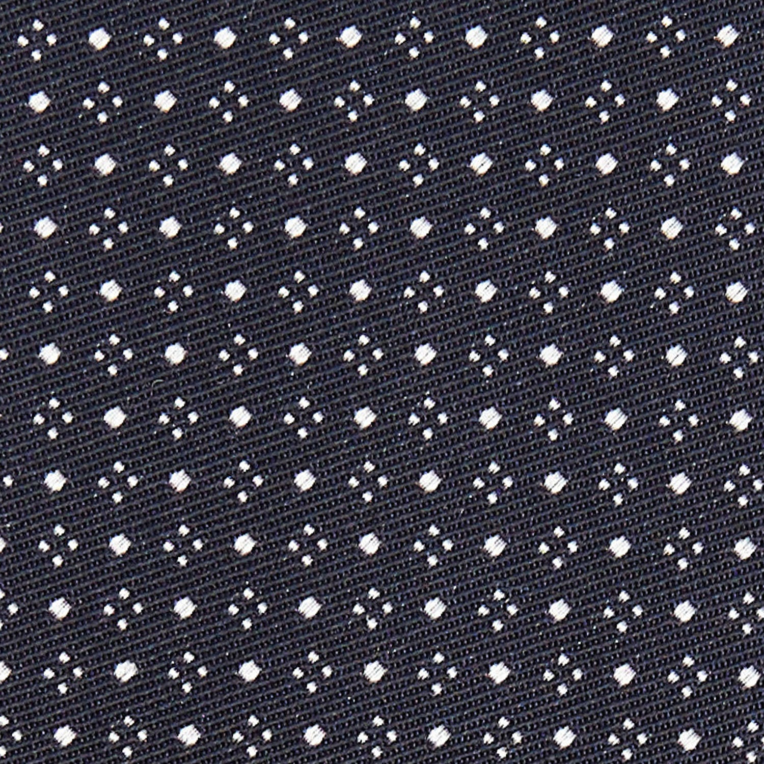 DARK BLUE CEREMONIAL JACQUARD SILK TIE - Image 5