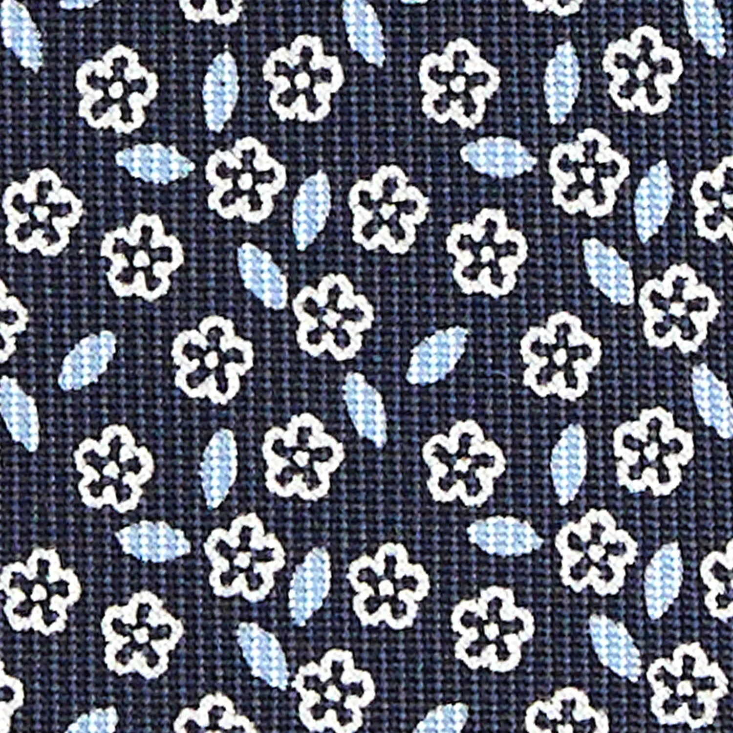 DARK BLUE CLASSIC SILK TIE - Image 5