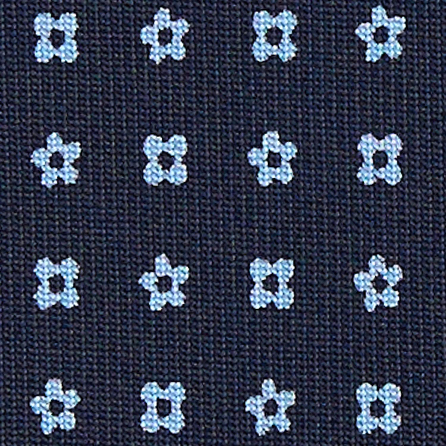 DARK BLUE CLASSIC SILK TIE - Image 5