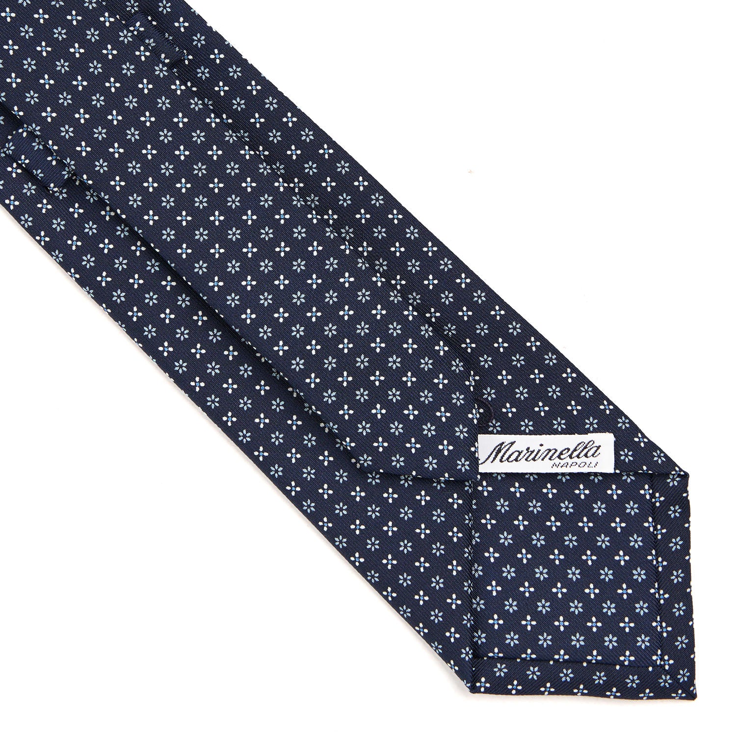 DARK BLUE CLASSIC SILK TIE - Image 4