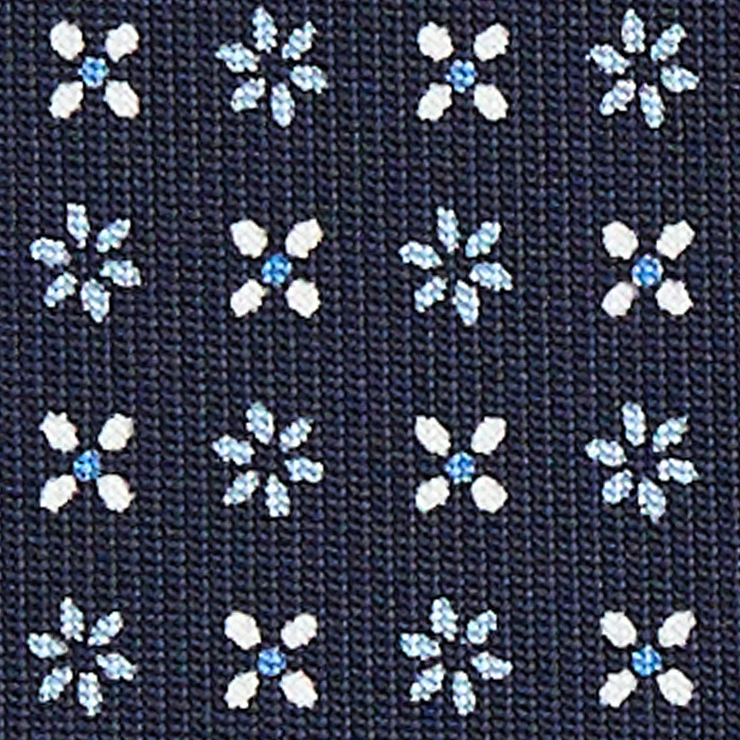 DARK BLUE CLASSIC SILK TIE - Image 5