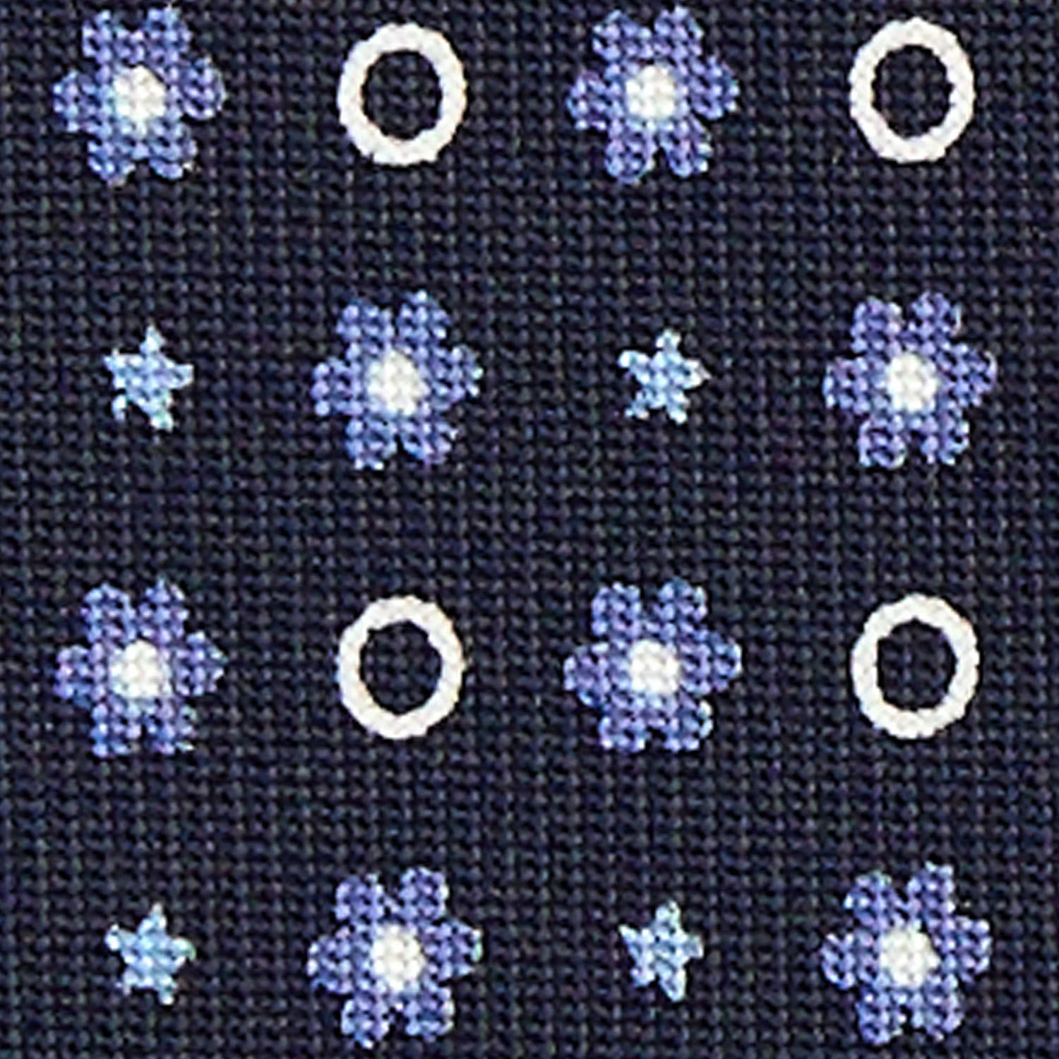 DARK BLUE CLASSIC SILK TIE - Image 5