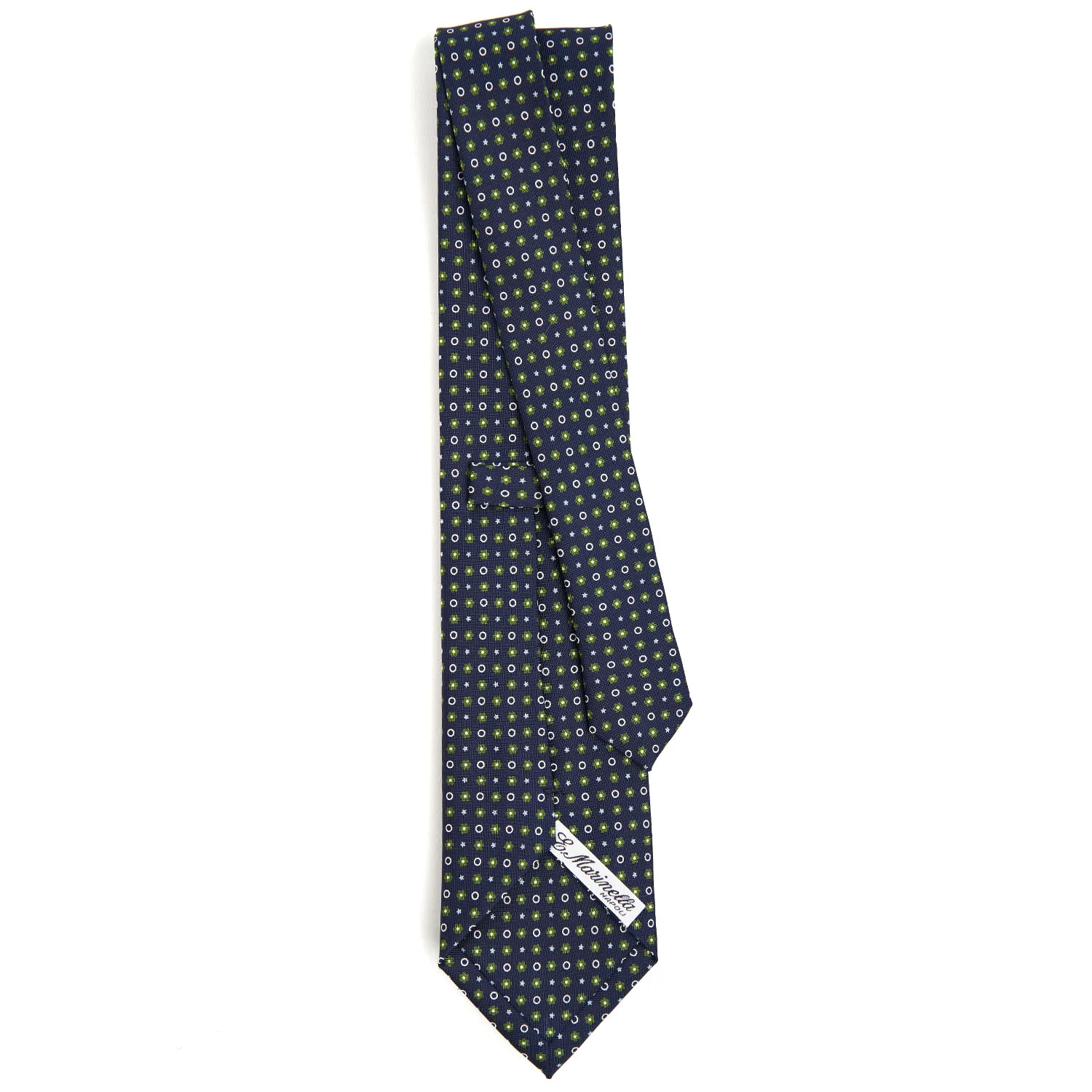 DARK BLUE CLASSIC SILK TIE - Image 3