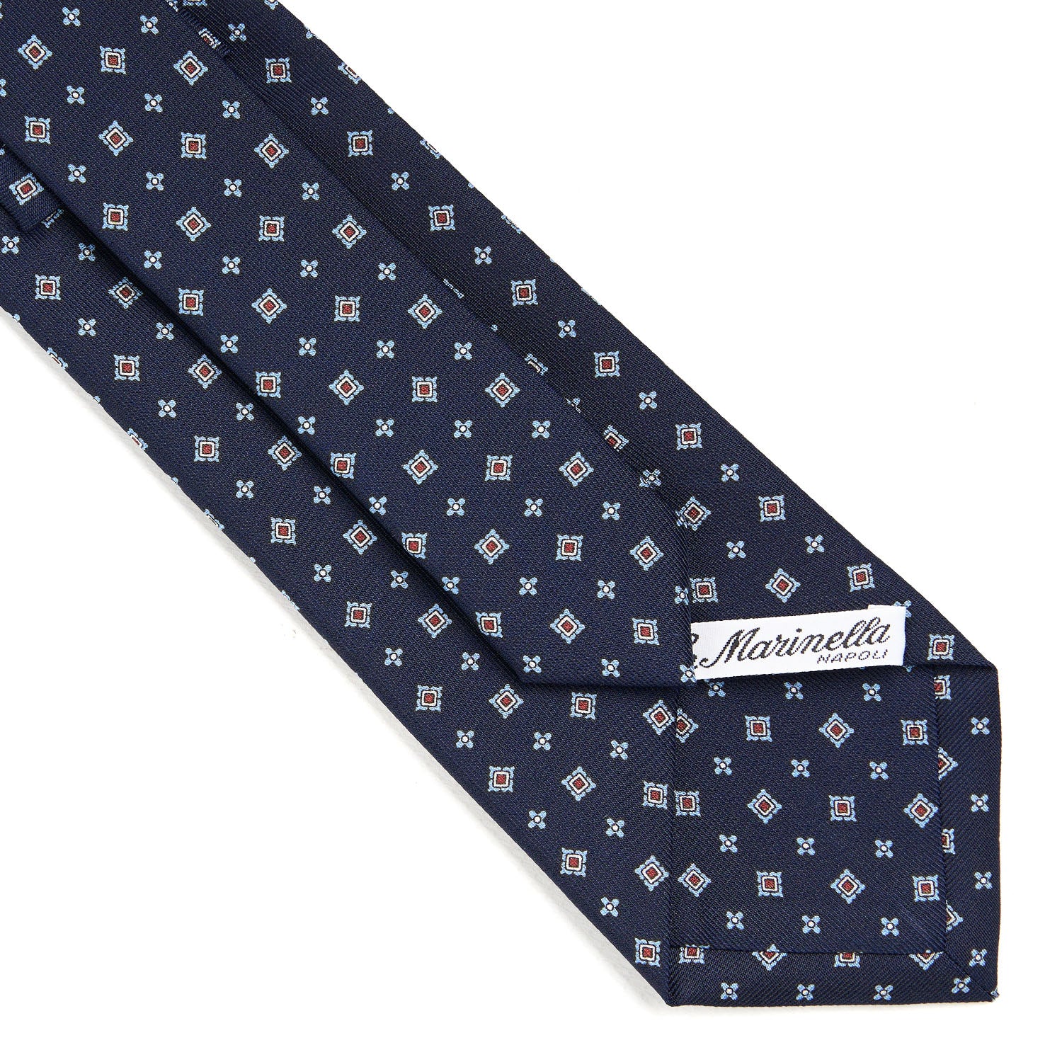 DARK BLUE CLASSIC SILK TIE - Image 4