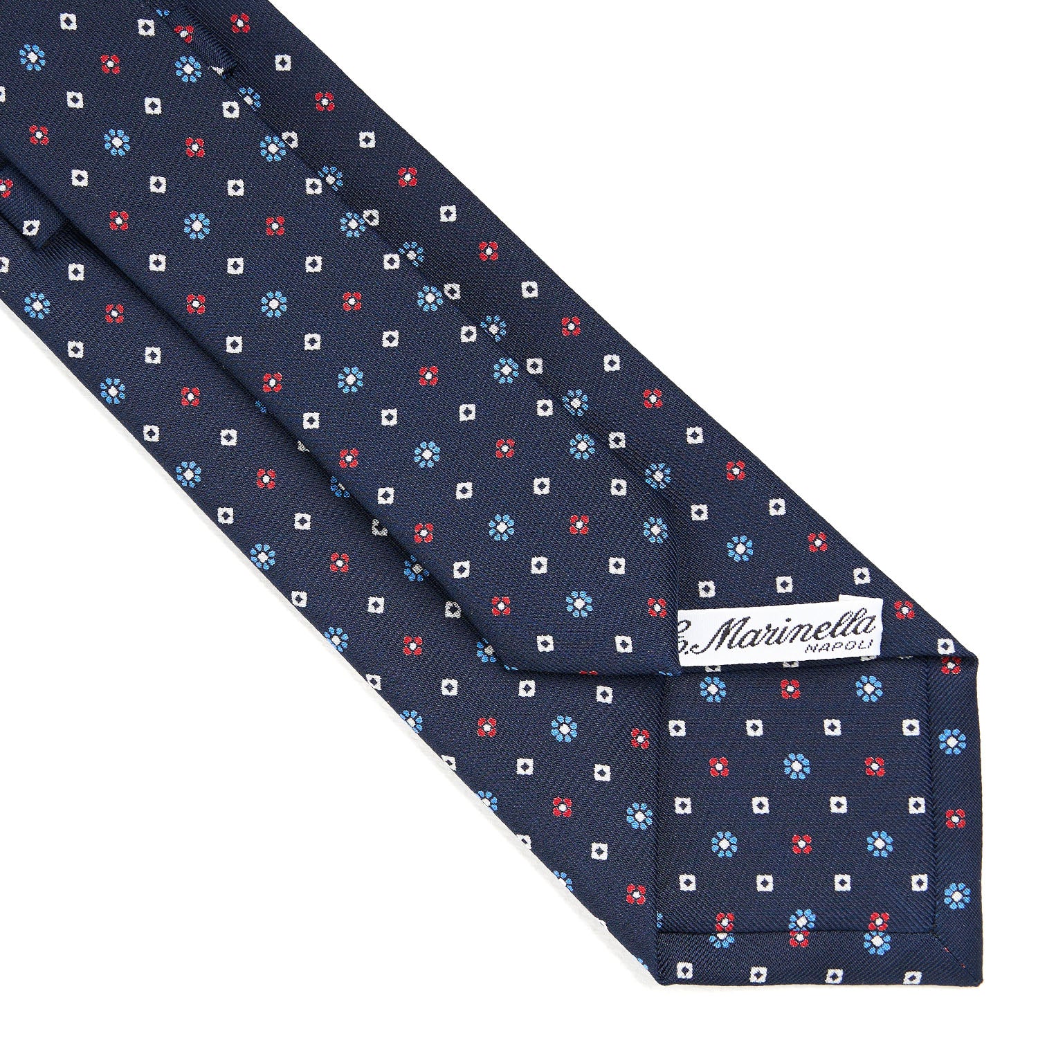 DARK BLUE CLASSIC SILK TIE - Image 4
