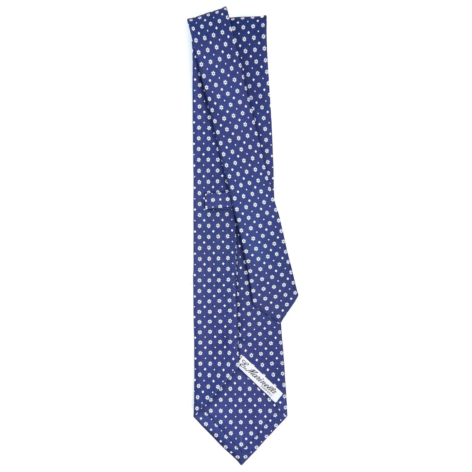DARK BLUE CLASSIC SILK TIE - Image 3