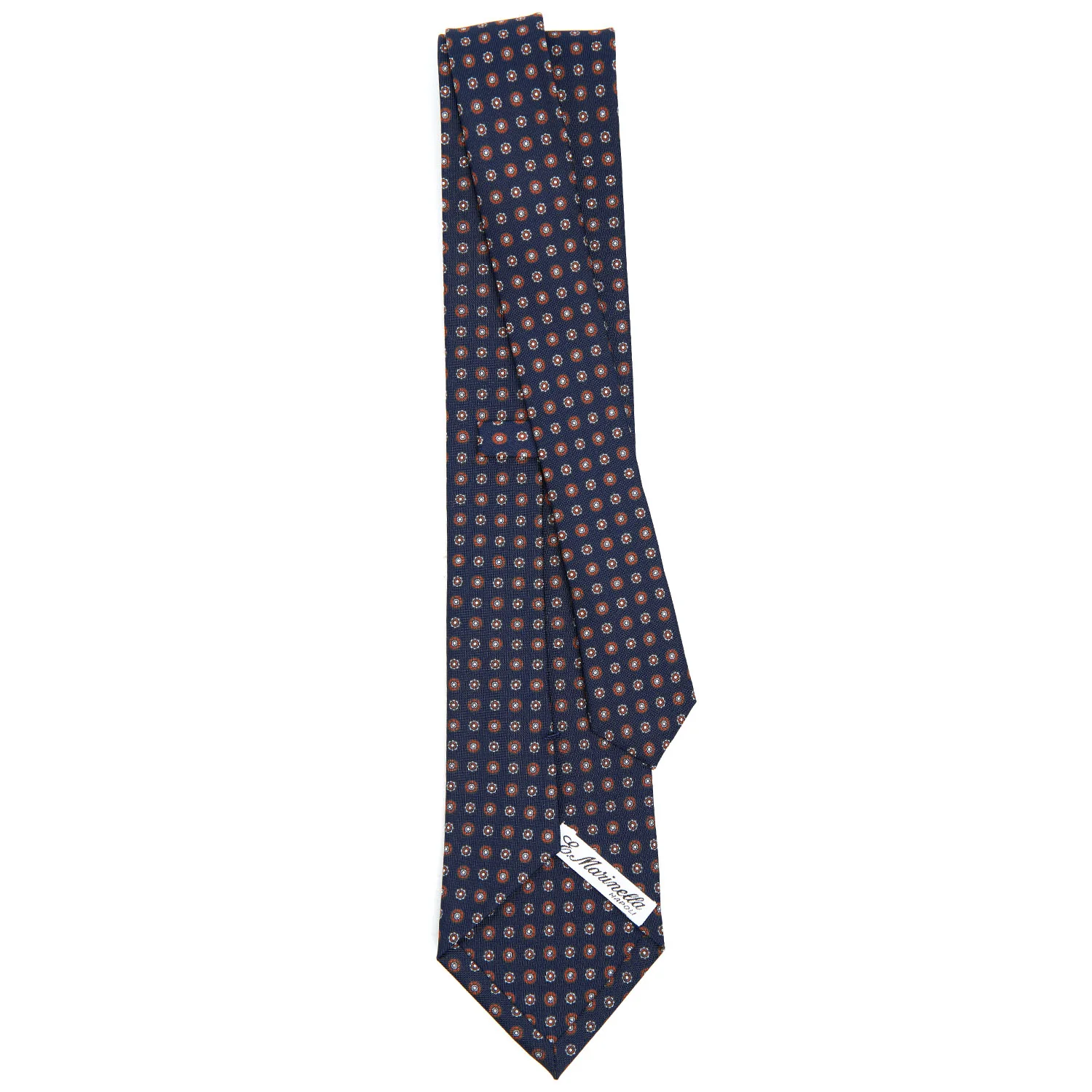 DARK BLUE CLASSIC SILK TIE - Image 3