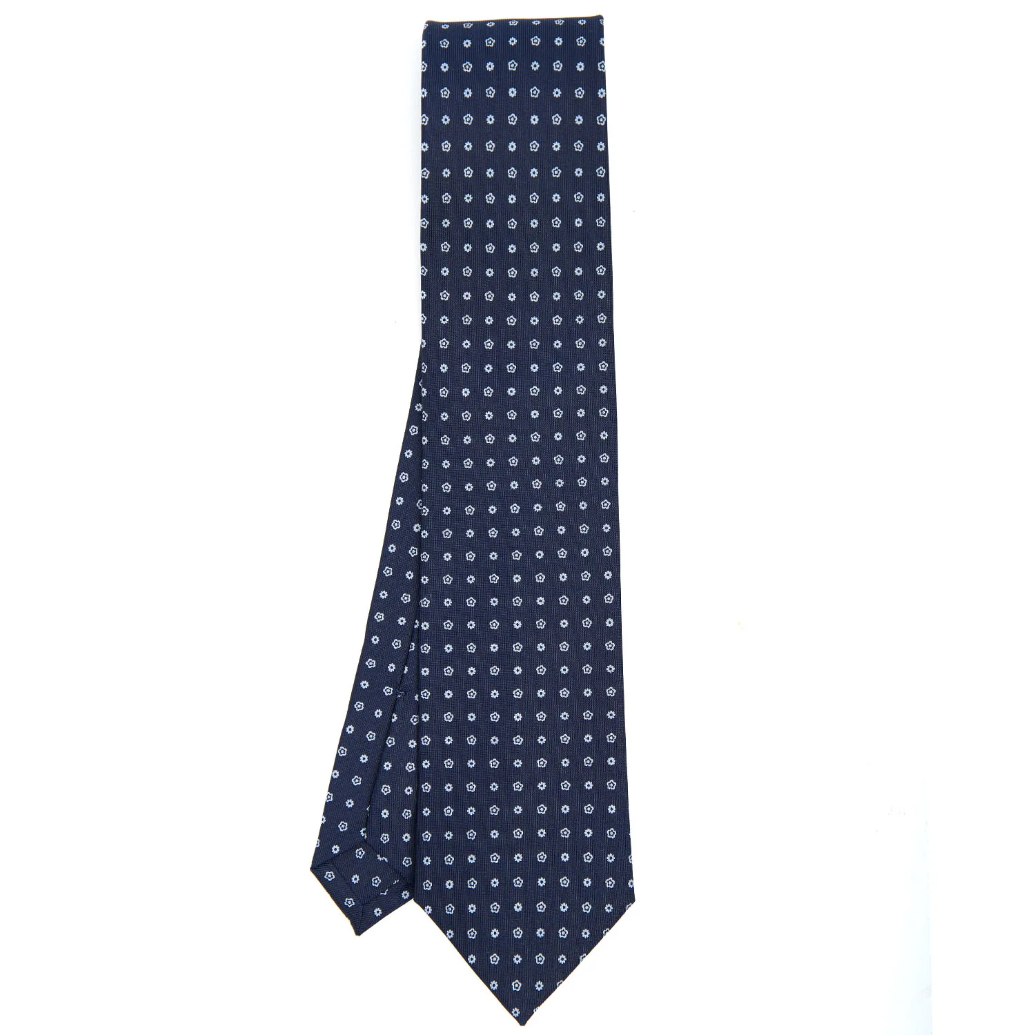 DARK BLUE CLASSIC SILK TIE - Image 2