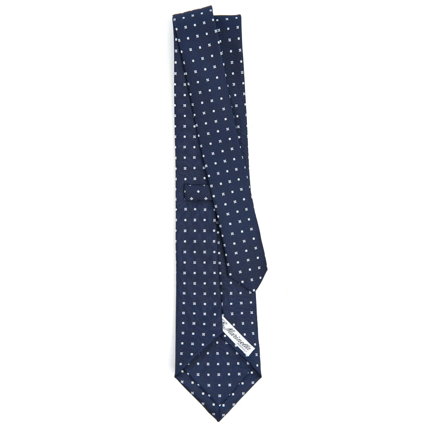 DARK BLUE CLASSIC SILK TIE - Image 3