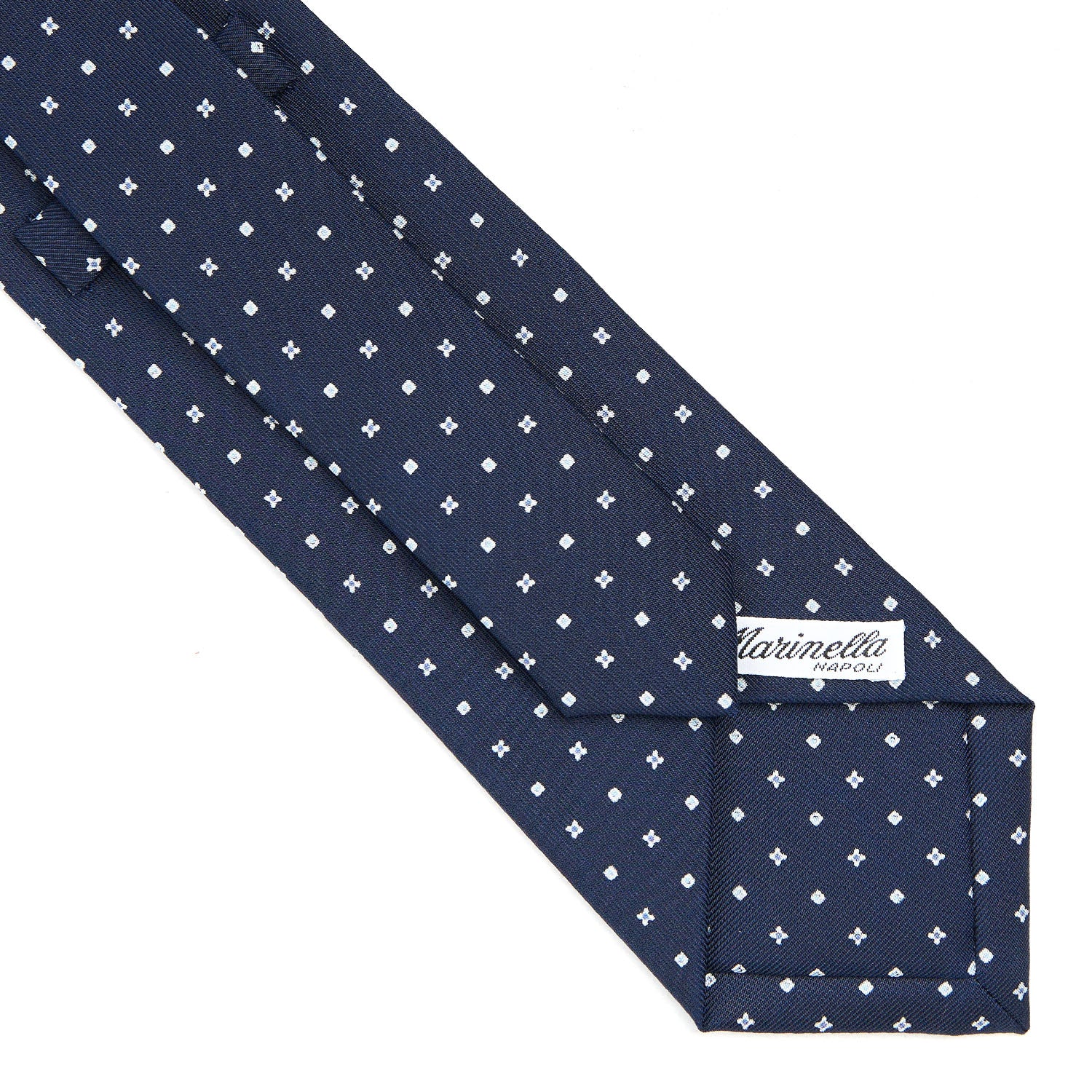 DARK BLUE CLASSIC SILK TIE - Image 4