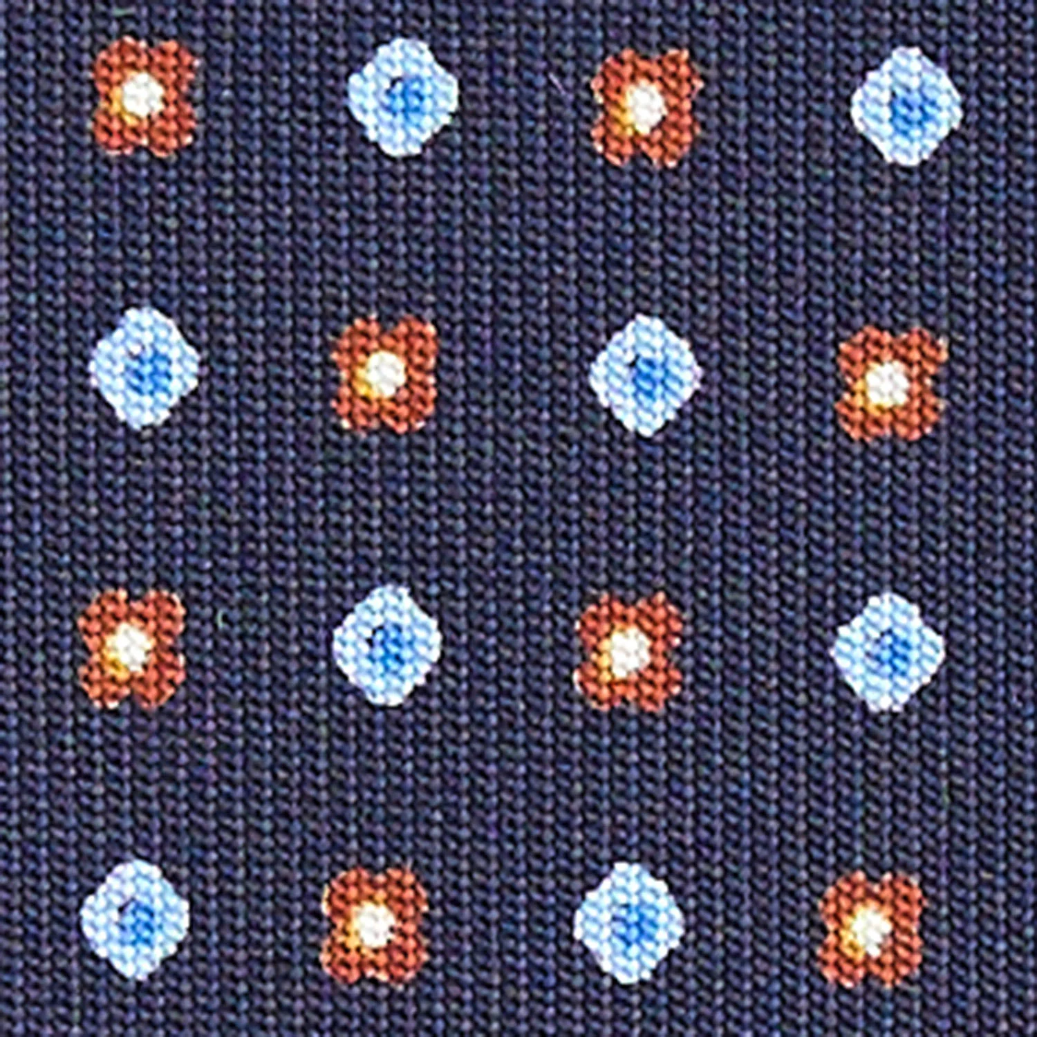 DARK BLUE CLASSIC SILK TIE - Image 5