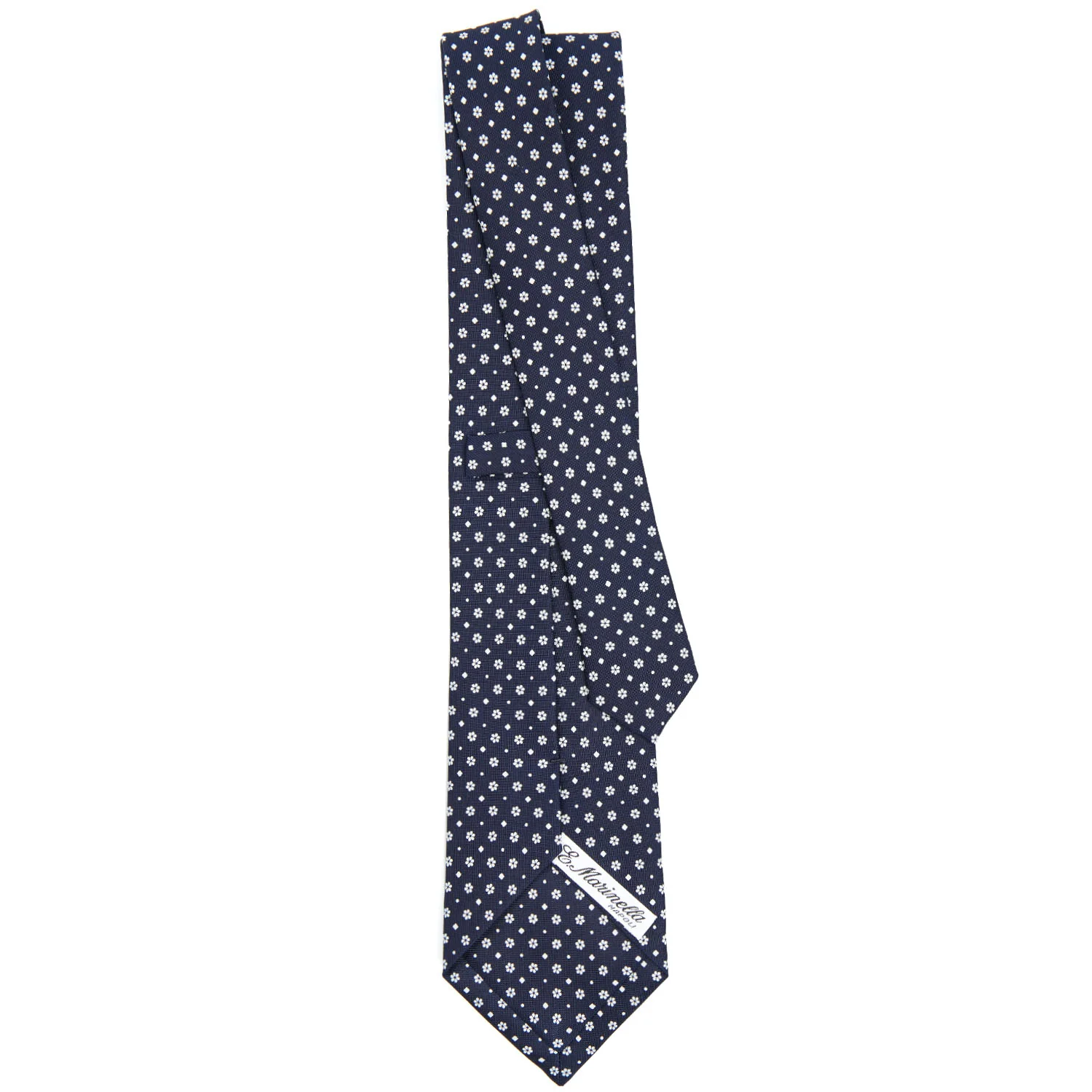 DARK BLUE CLASSIC SILK TIE - Image 3