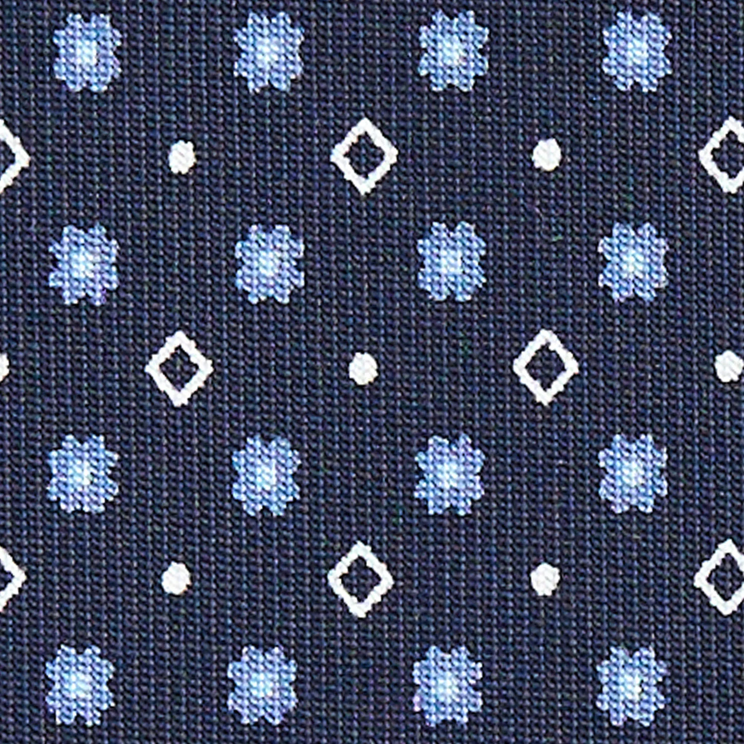 DARK BLUE CLASSIC SILK TIE - Image 5