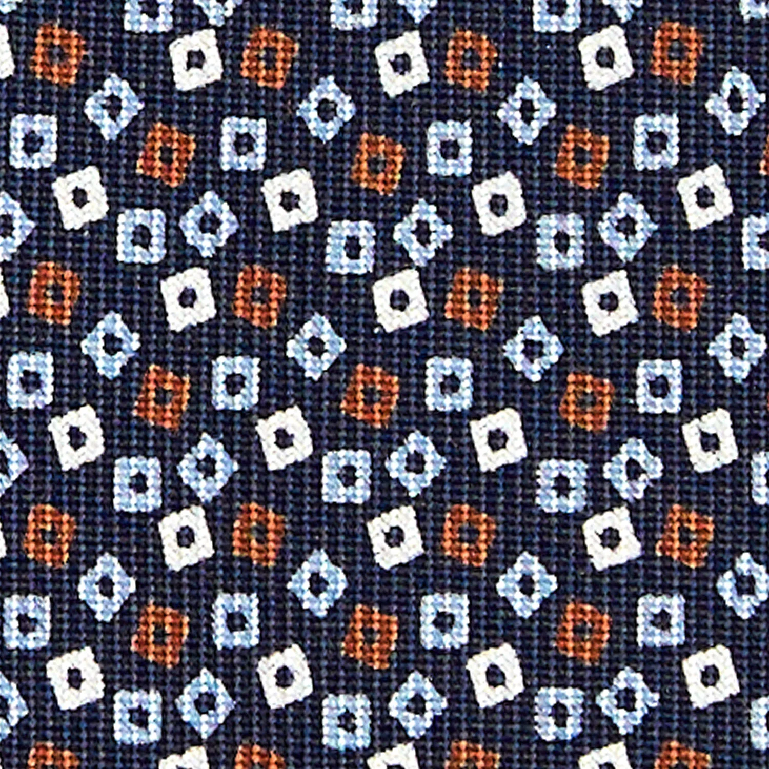 DARK BLUE CLASSIC SILK TIE - Image 5
