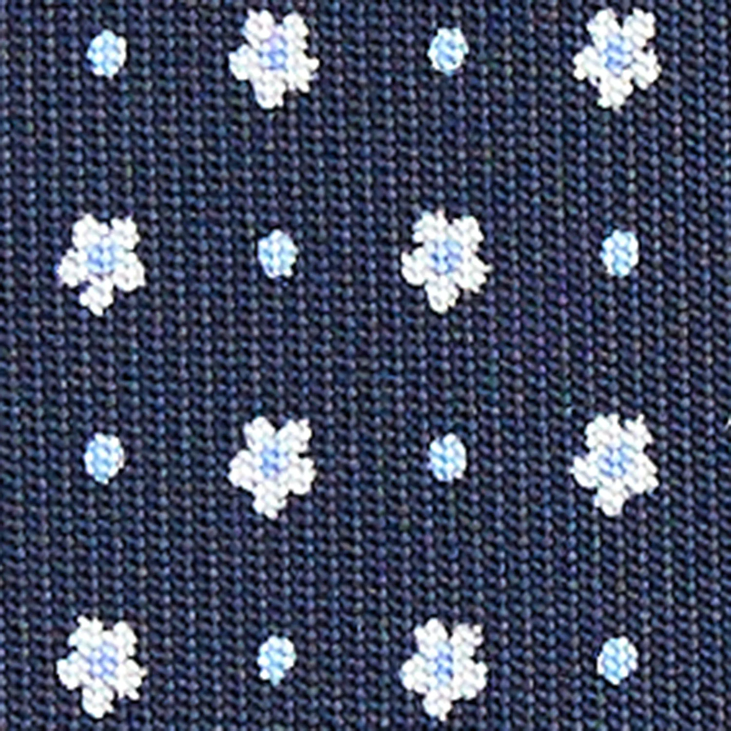 DARK BLUE CLASSIC SILK TIE - Image 5
