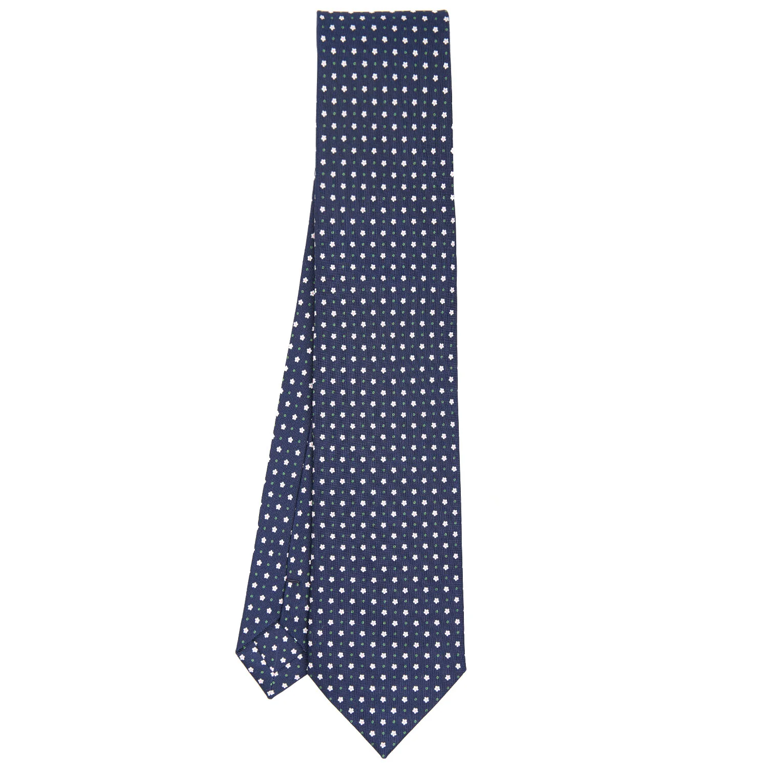 DARK BLUE CLASSIC SILK TIE - Image 2