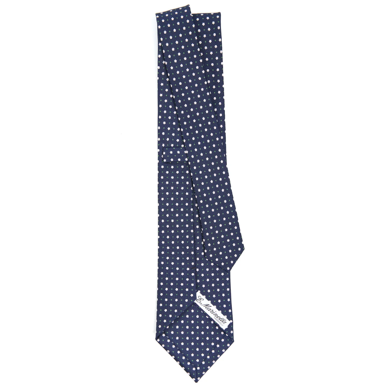 DARK BLUE CLASSIC SILK TIE - Image 3
