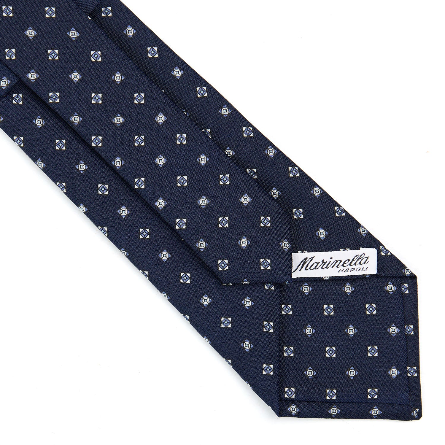 DARK BLUE CLASSIC SILK TIE - Image 4
