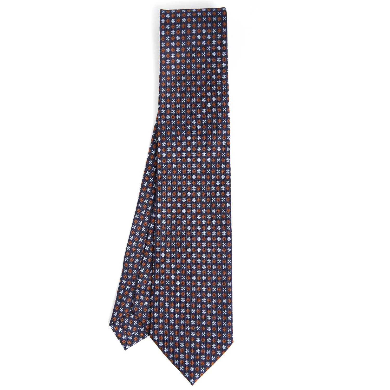 DARK BLUE CLASSIC SILK TIE - Image 2