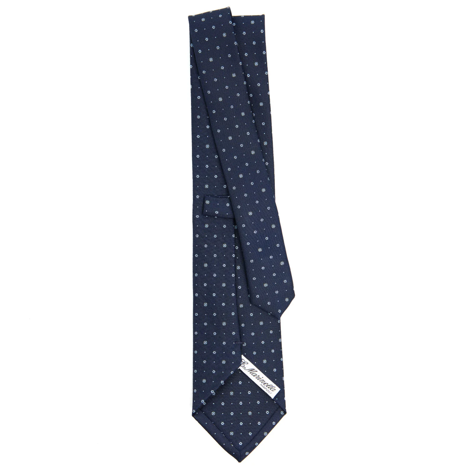 DARK BLUE CLASSIC SILK TIE - Image 3