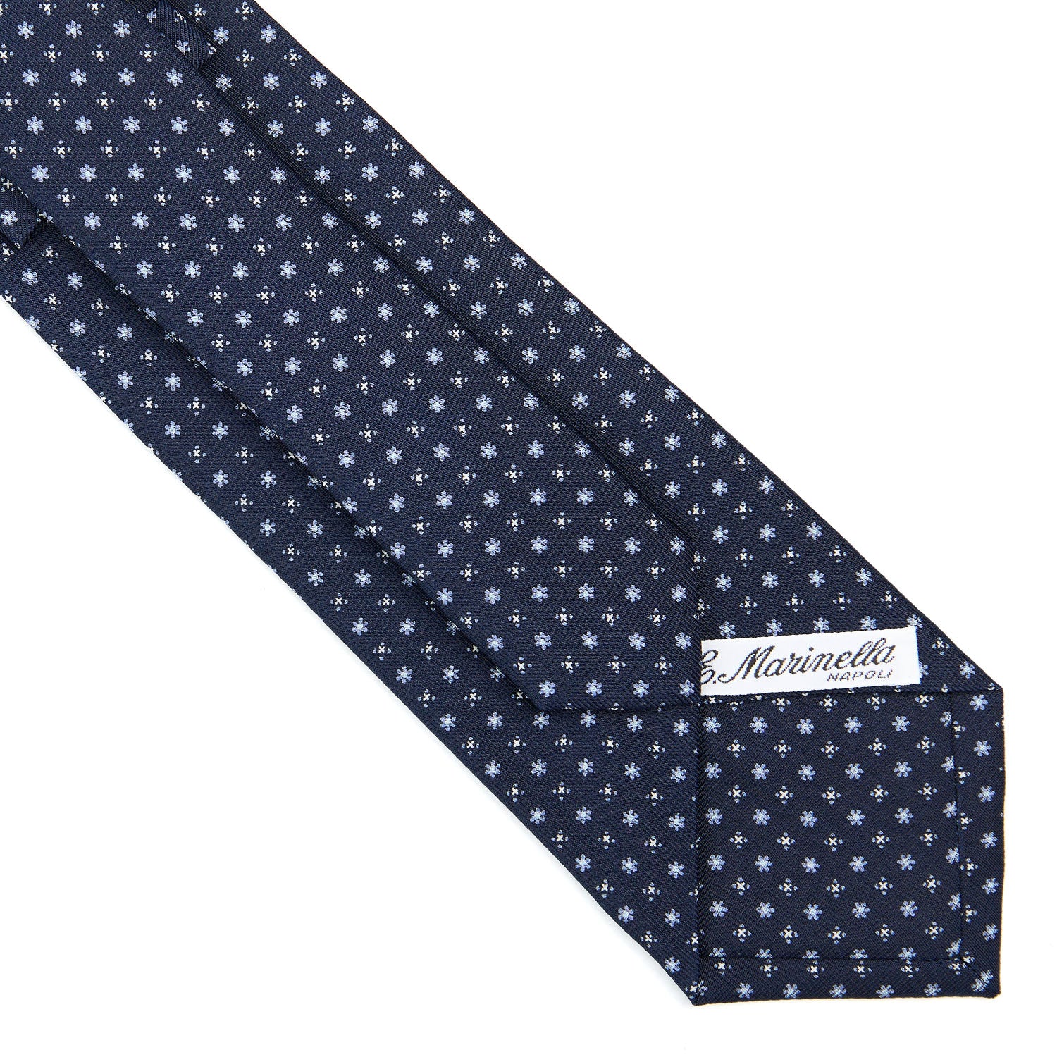 DARK BLUE CLASSIC SILK TIE - Image 4