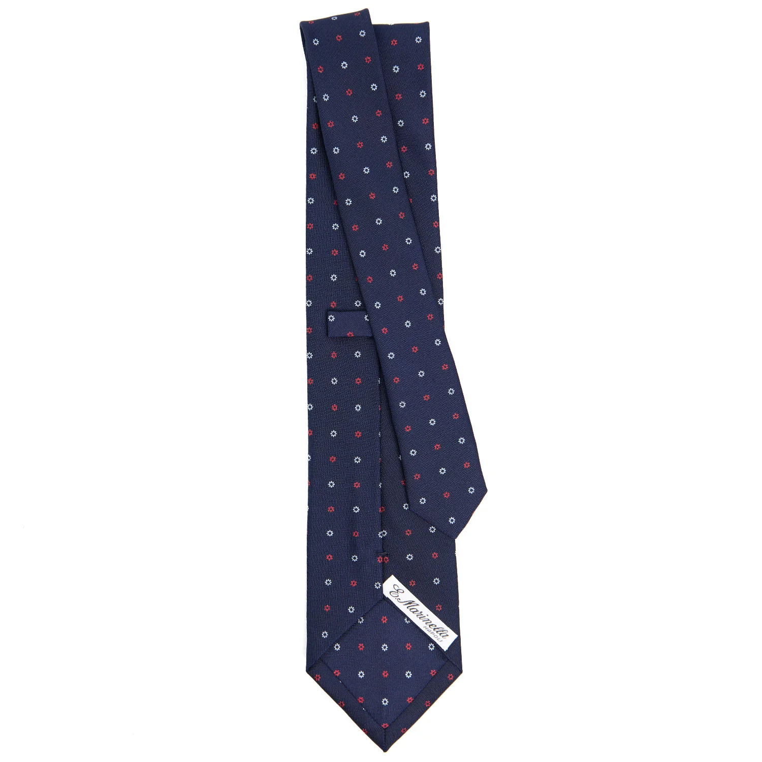 DARK BLUE CLASSIC SILK TIE - Image 3