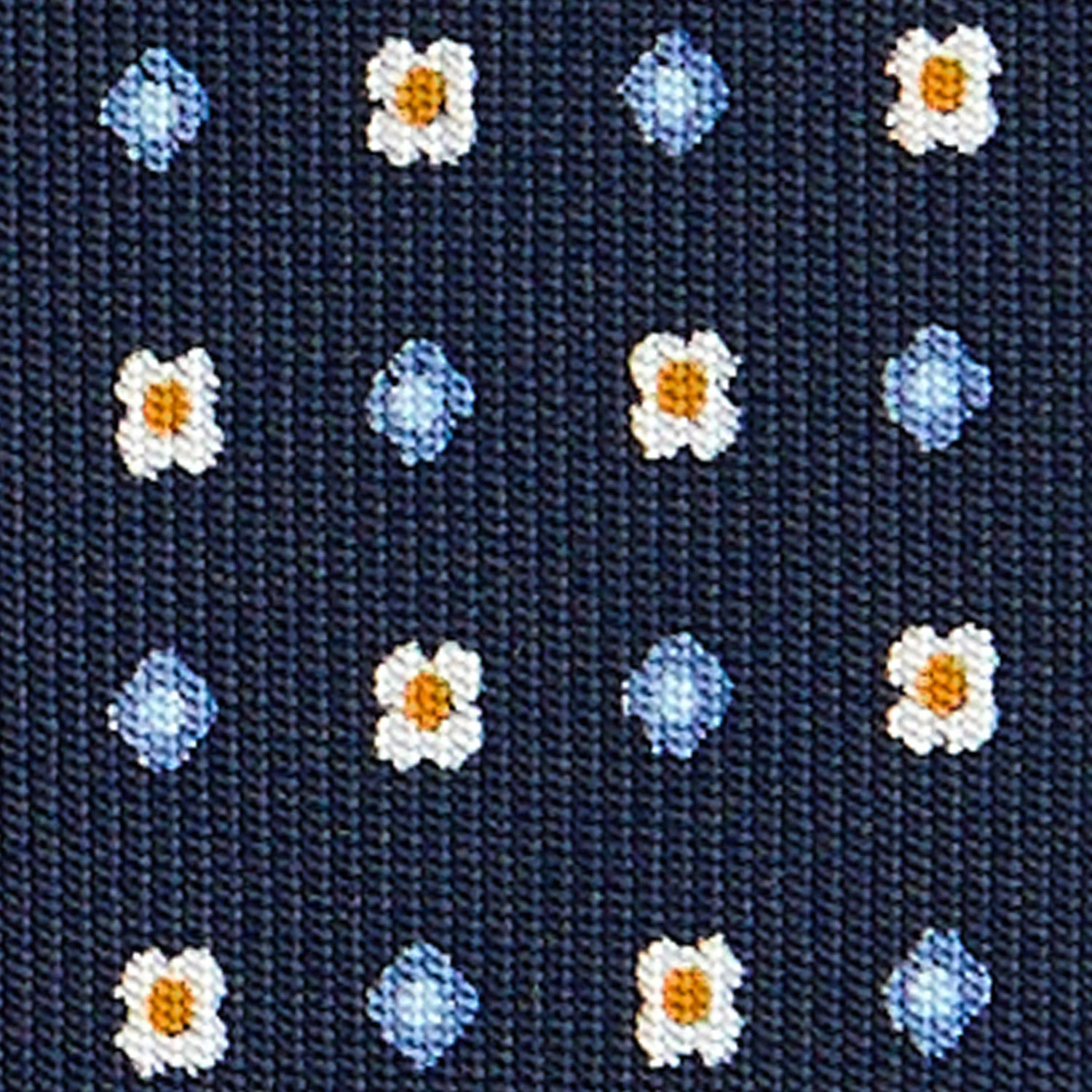 DARK BLUE CLASSIC SILK TIE - Image 5