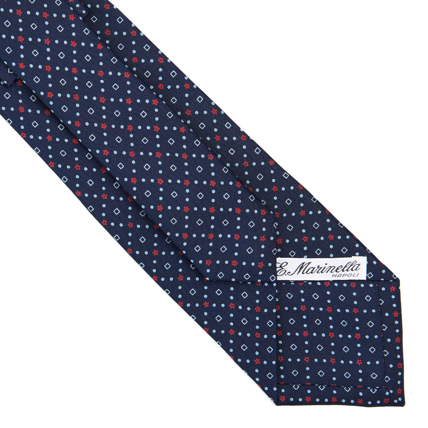DARK BLUE CLASSIC SILK TIE - Image 4